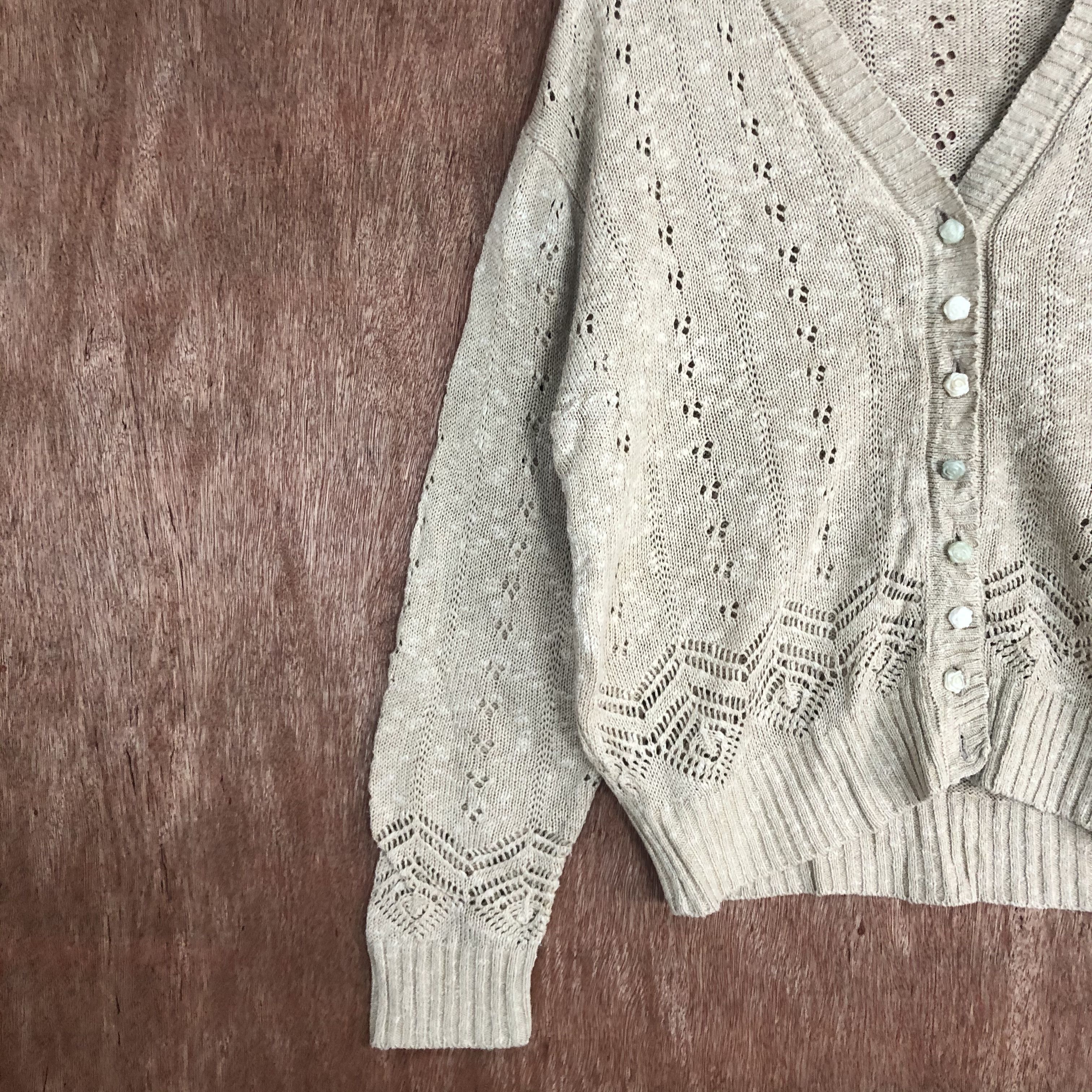 Homespun Knitwear × Japanese Brand DLL Pinion Brown Shag Shaggy Knitwear #c520 Size US M / EU 48-50 / 2 - 7 Thumbnail