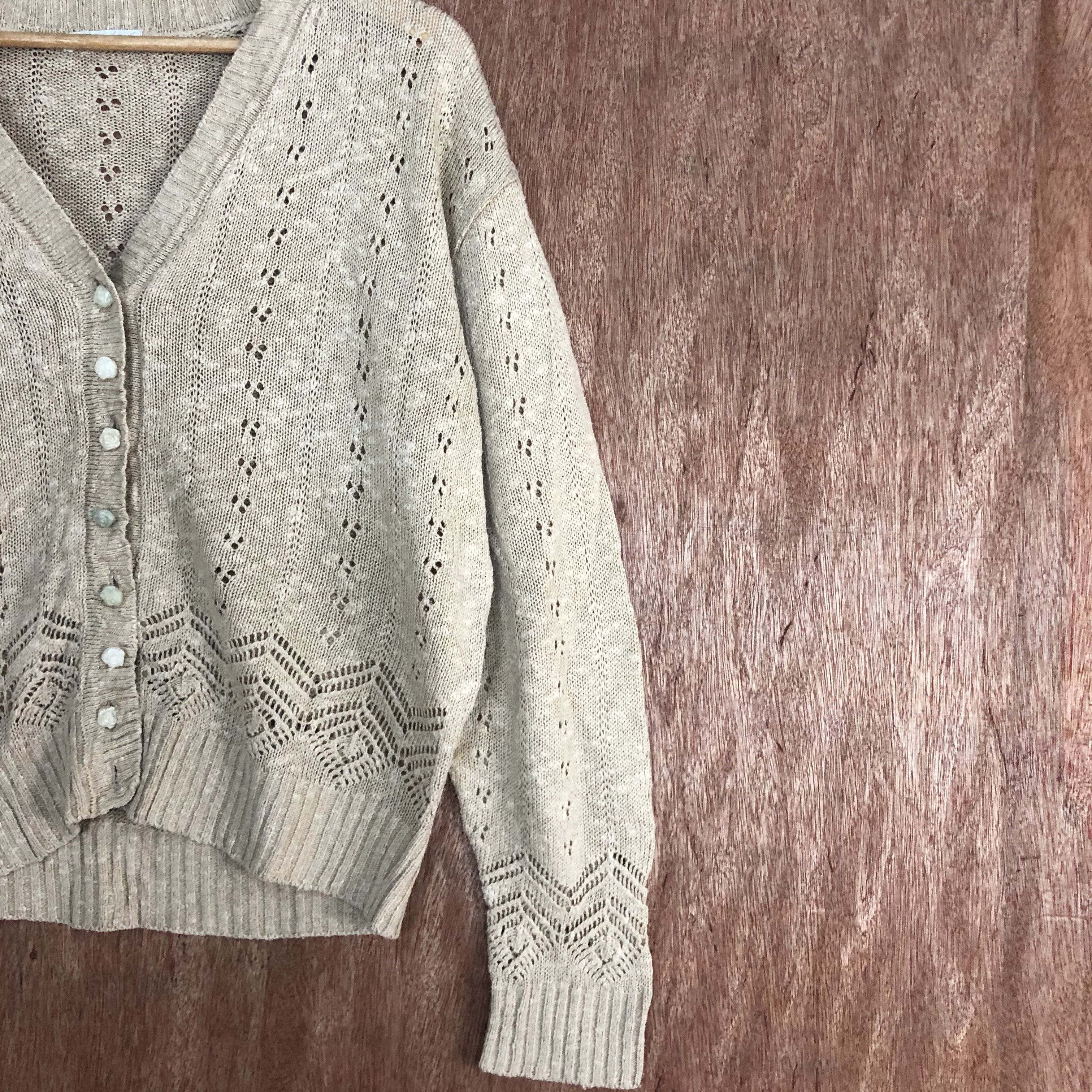 Homespun Knitwear × Japanese Brand DLL Pinion Brown Shag Shaggy Knitwear #c520 Size US M / EU 48-50 / 2 - 5 Thumbnail
