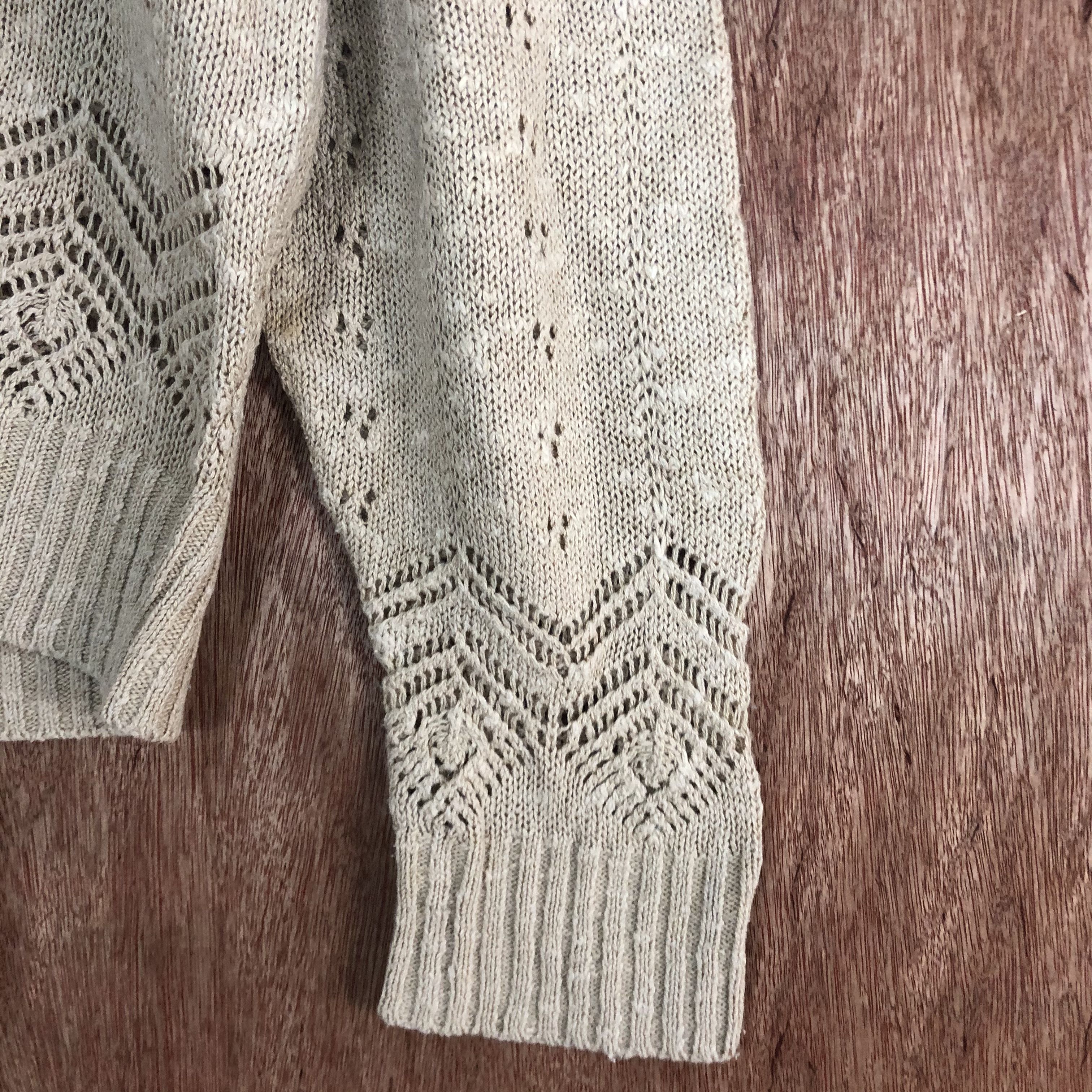 Homespun Knitwear × Japanese Brand DLL Pinion Brown Shag Shaggy Knitwear #c520 Size US M / EU 48-50 / 2 - 4 Thumbnail