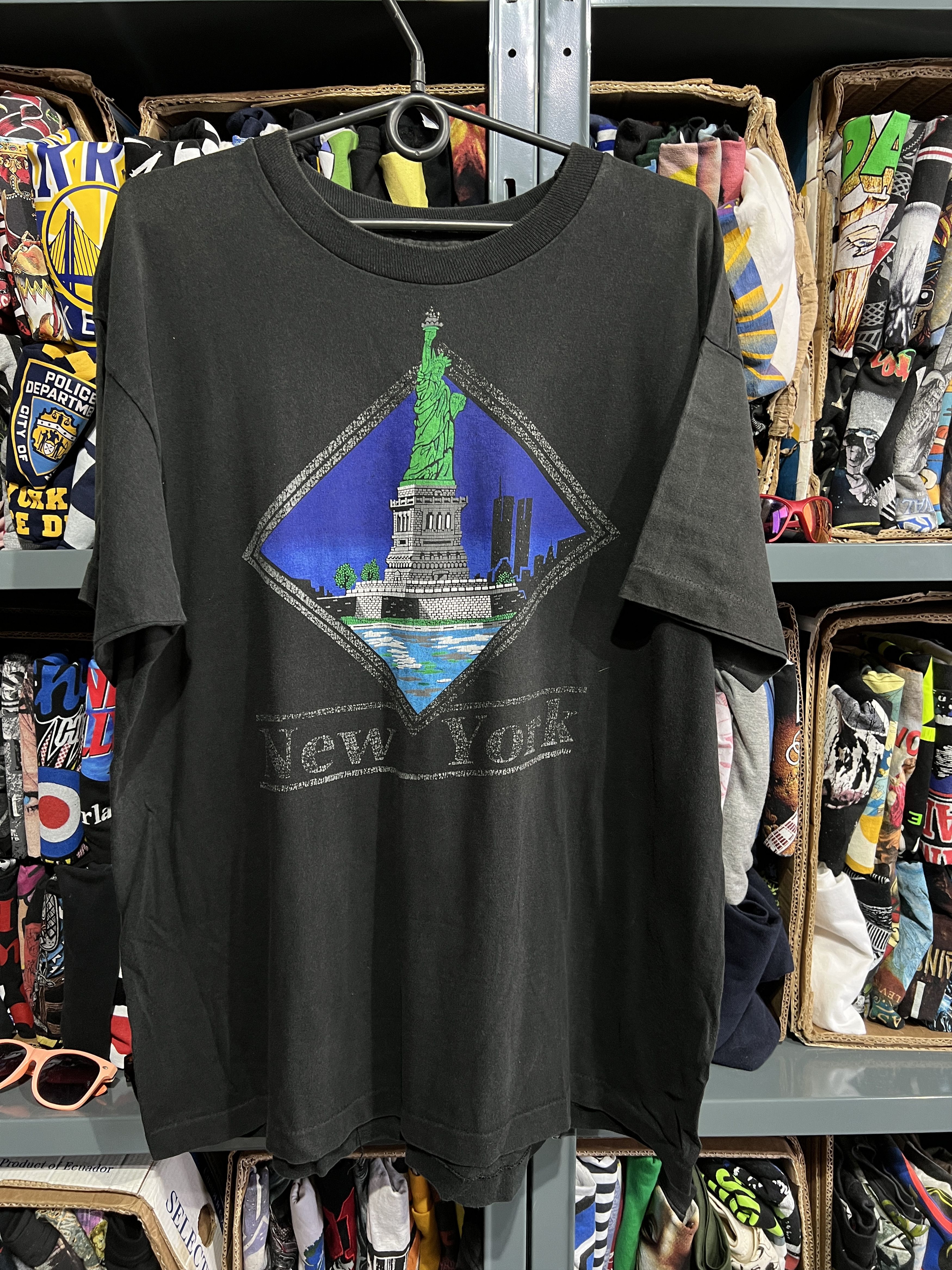 Vintage New York shirt 90s tee Made in USA, Single Stitch