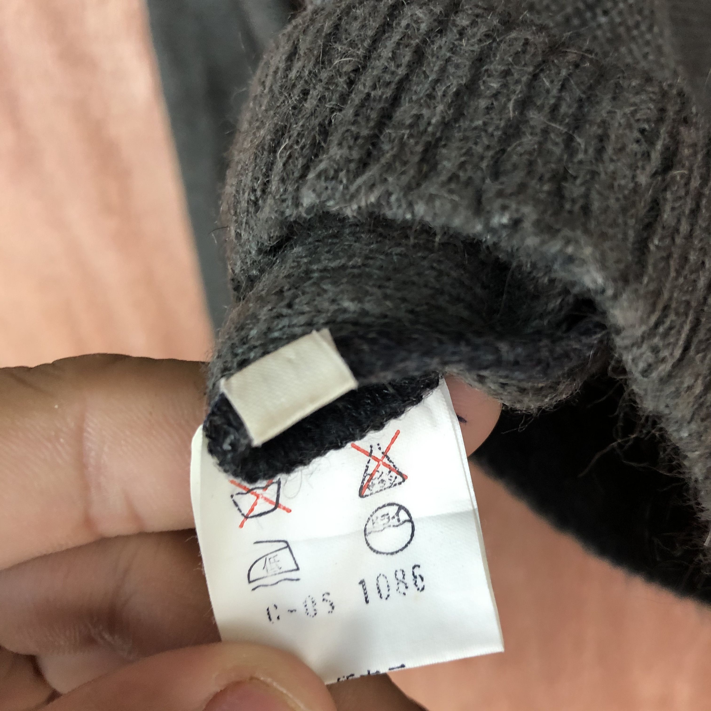 Homespun Knitwear Maglificic Grey Shag Shaggy Knitwear #c493 Size US XS / EU 42 / 0 - 10 Thumbnail