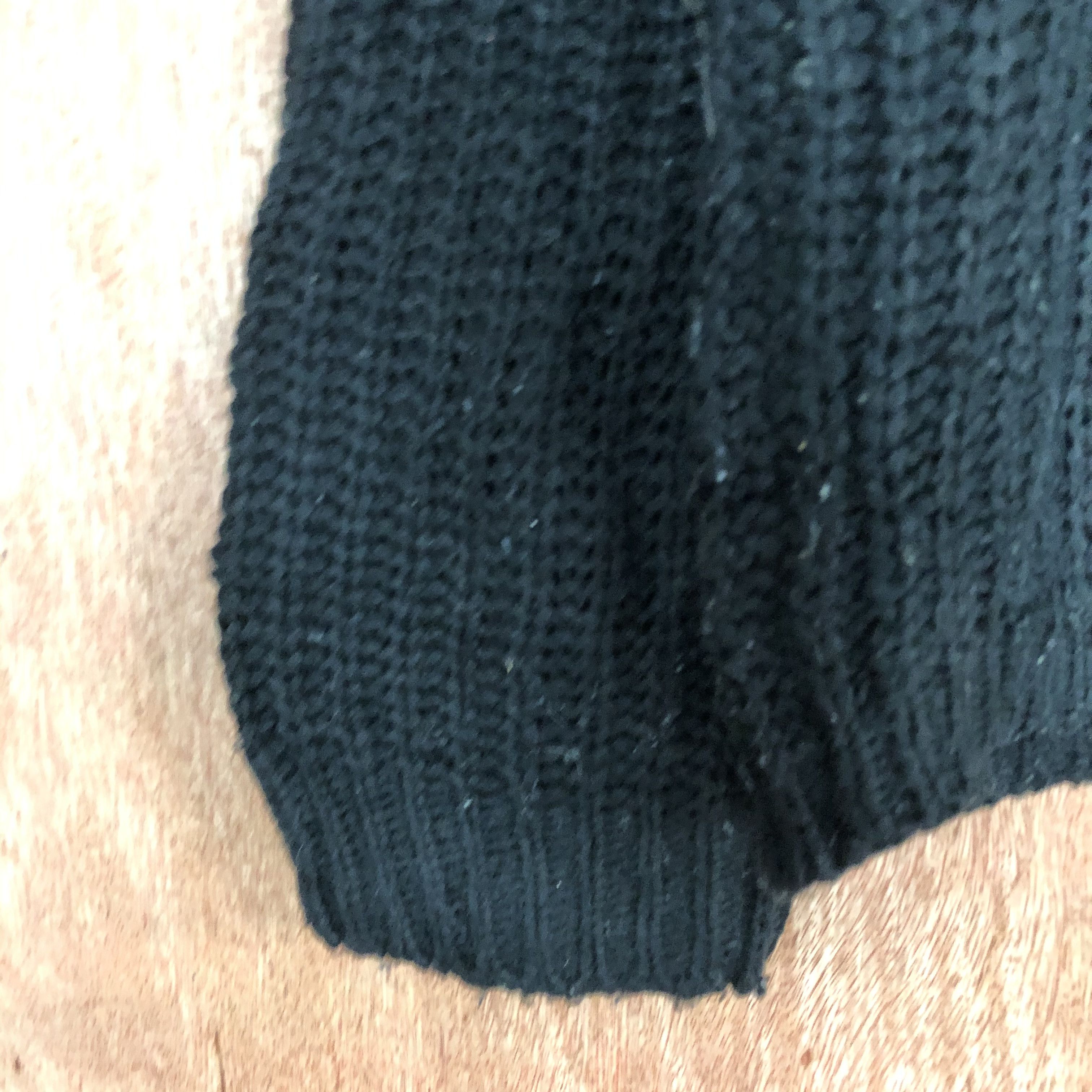 Homespun Knitwear × Japanese Brand Here's Touch Black Shag Shaggy Knitwear #c492 Size US S / EU 44-46 / 1 - 6 Thumbnail