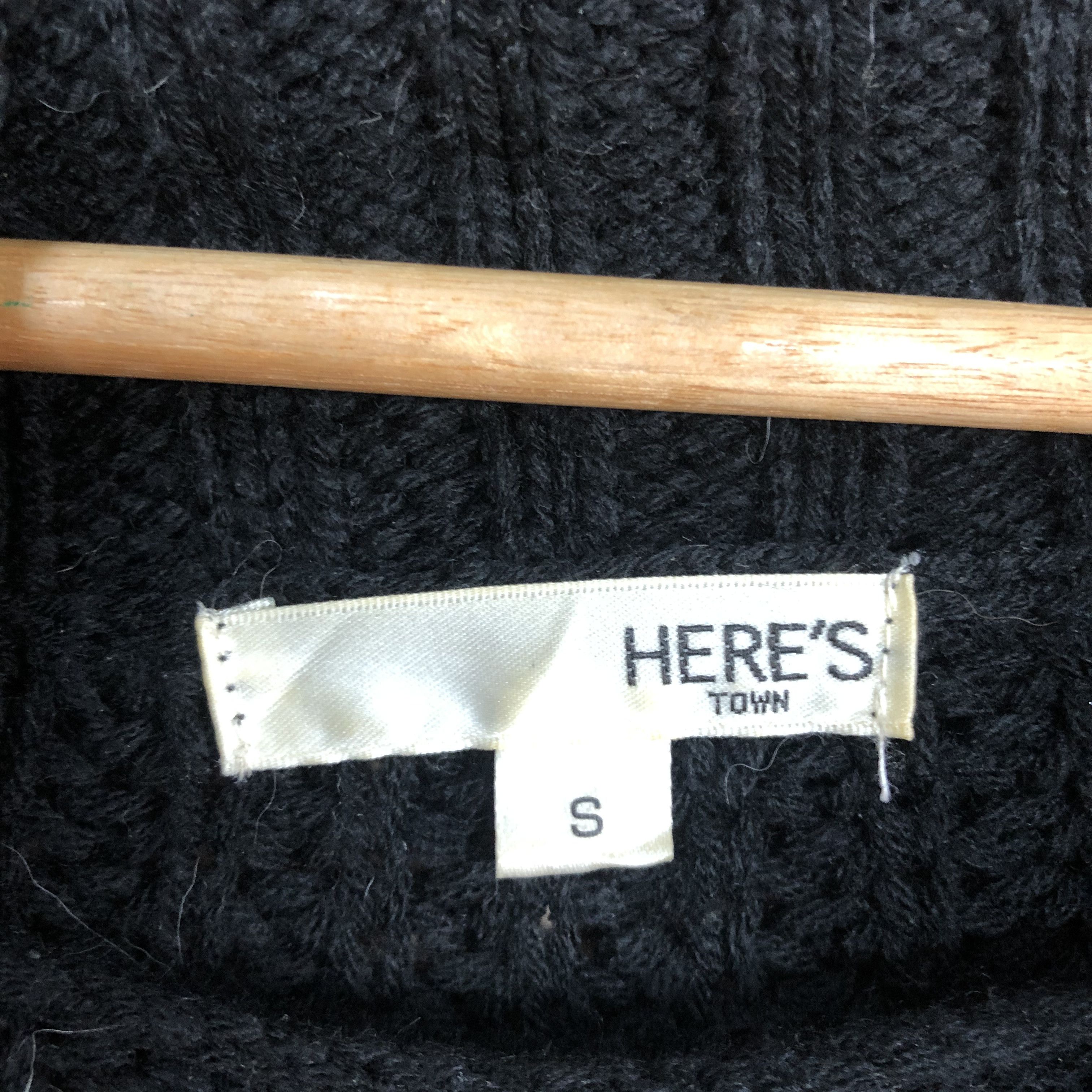 Homespun Knitwear × Japanese Brand Here's Touch Black Shag Shaggy Knitwear #c492 Size US S / EU 44-46 / 1 - 9 Thumbnail