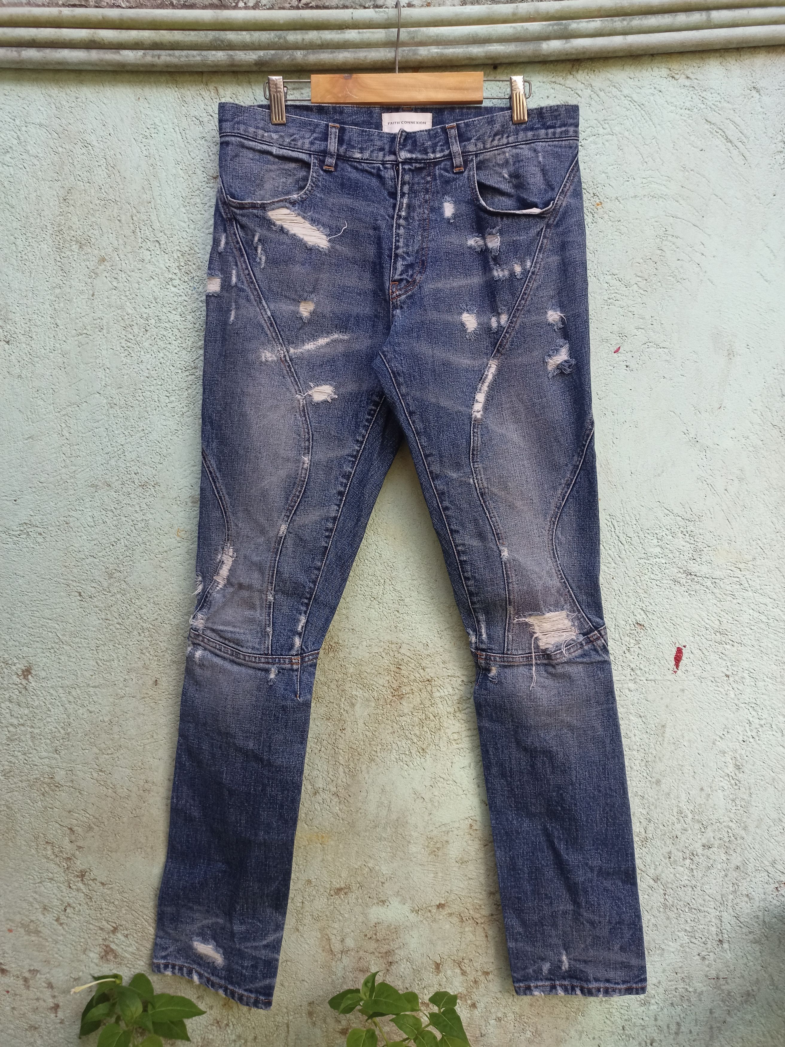 Faith Connexion denim biker pants