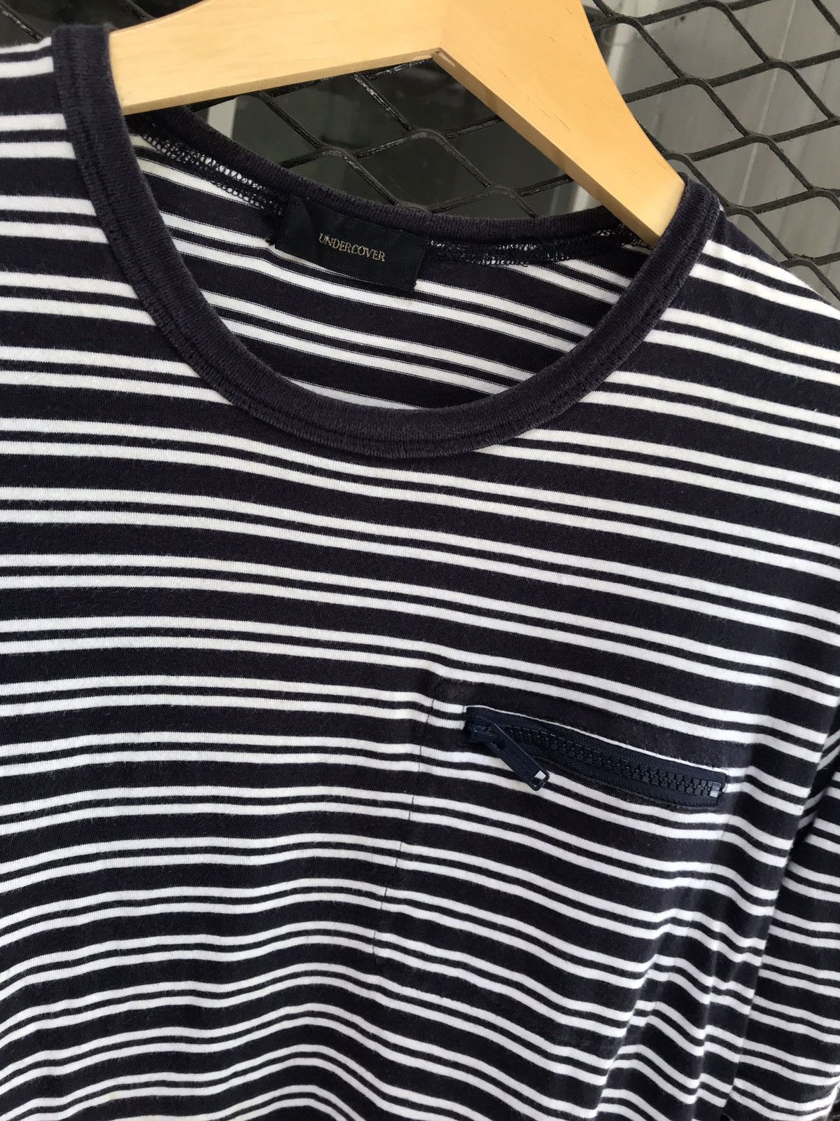 Undercover Undercover blue stripe zip pocket T-shirt Size US M / EU 48-50 / 2 - 2 Thumbnail