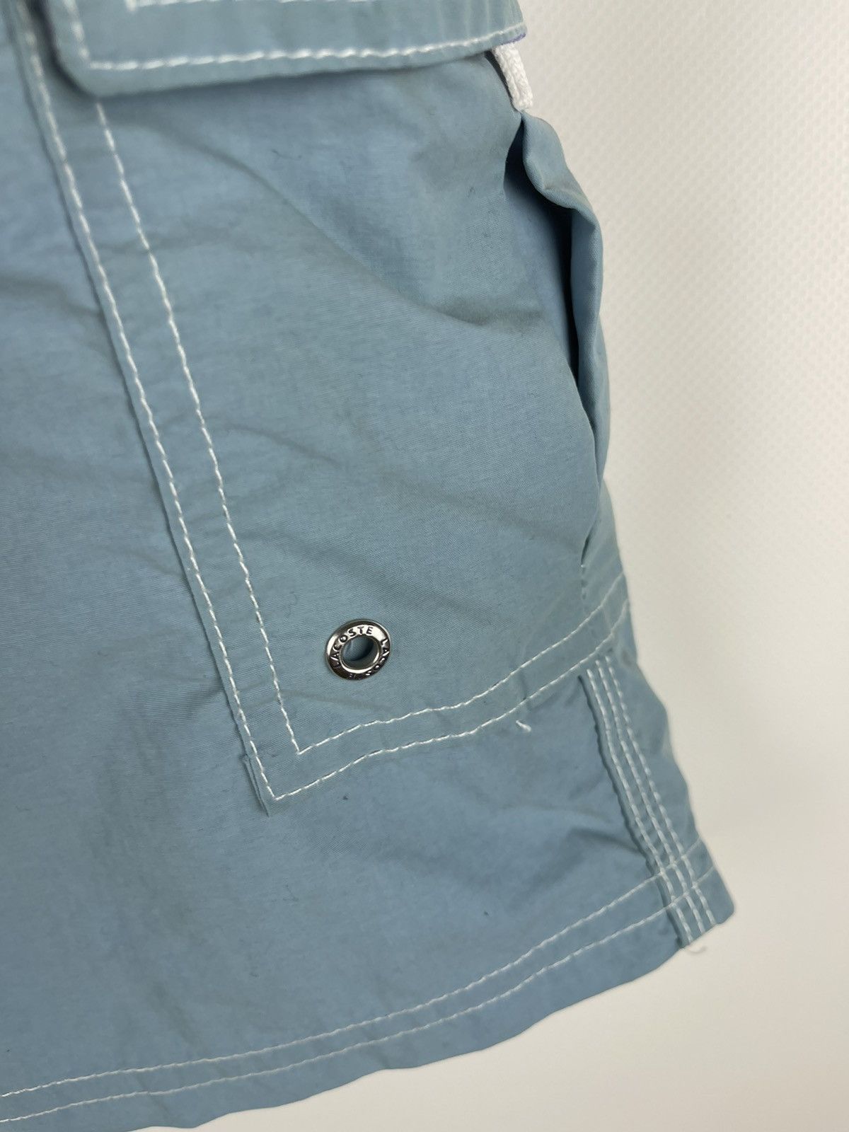 Lacoste Lacoste vintage blue logo cargo shorts travis Scott style Size US 32 / EU 48 - 3 Thumbnail