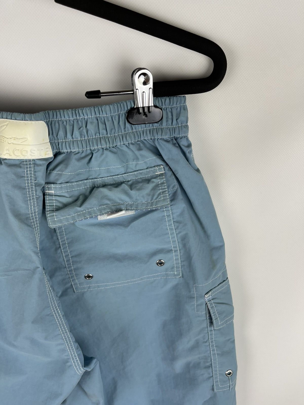 Lacoste Lacoste vintage blue logo cargo shorts travis Scott style Size US 32 / EU 48 - 7 Thumbnail