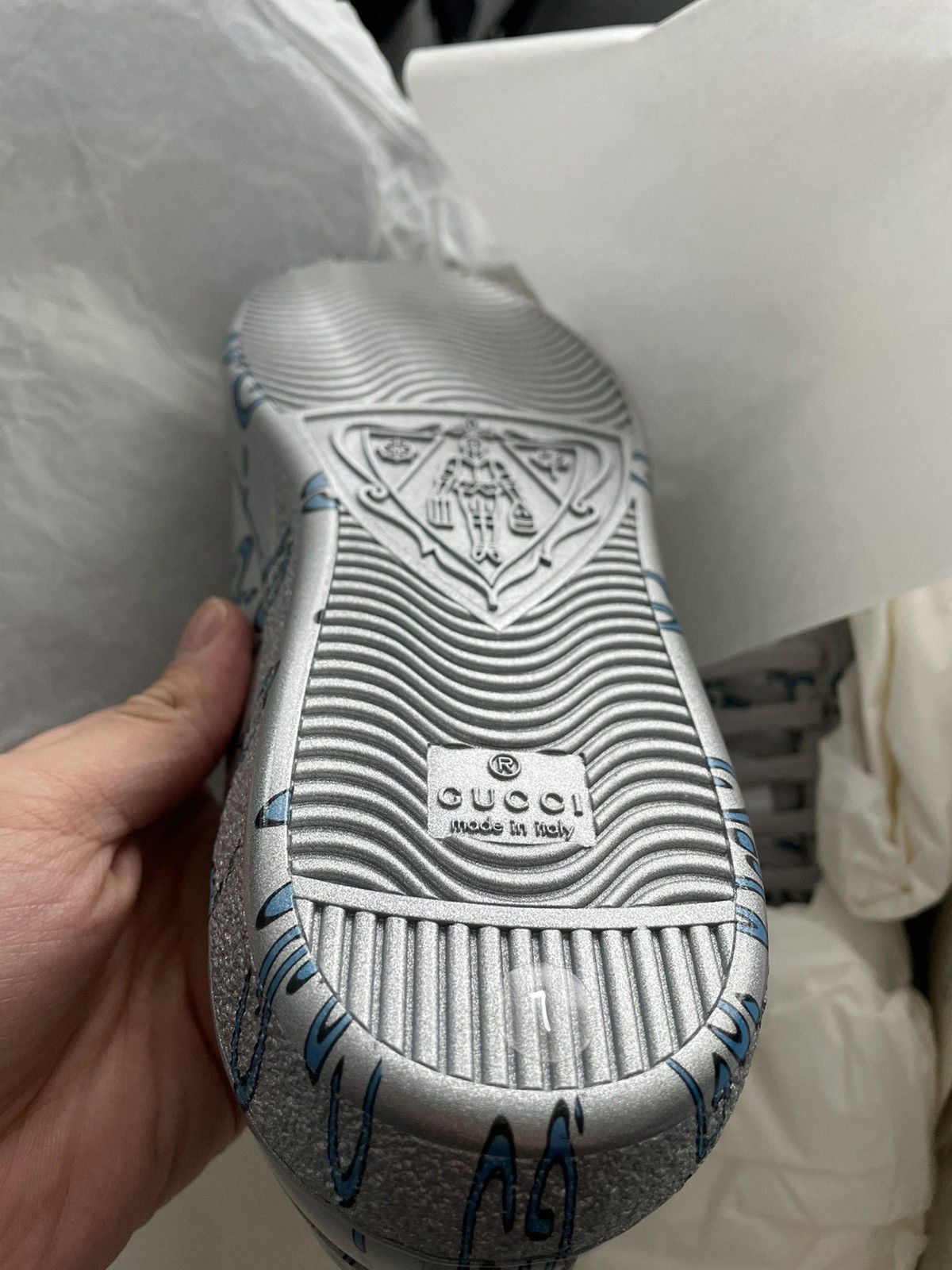 Gucci Limited Edition Brand New Runway ACE GG Logo Leather Sneaker Size US 7.5 / EU 40-41 - 25 Thumbnail