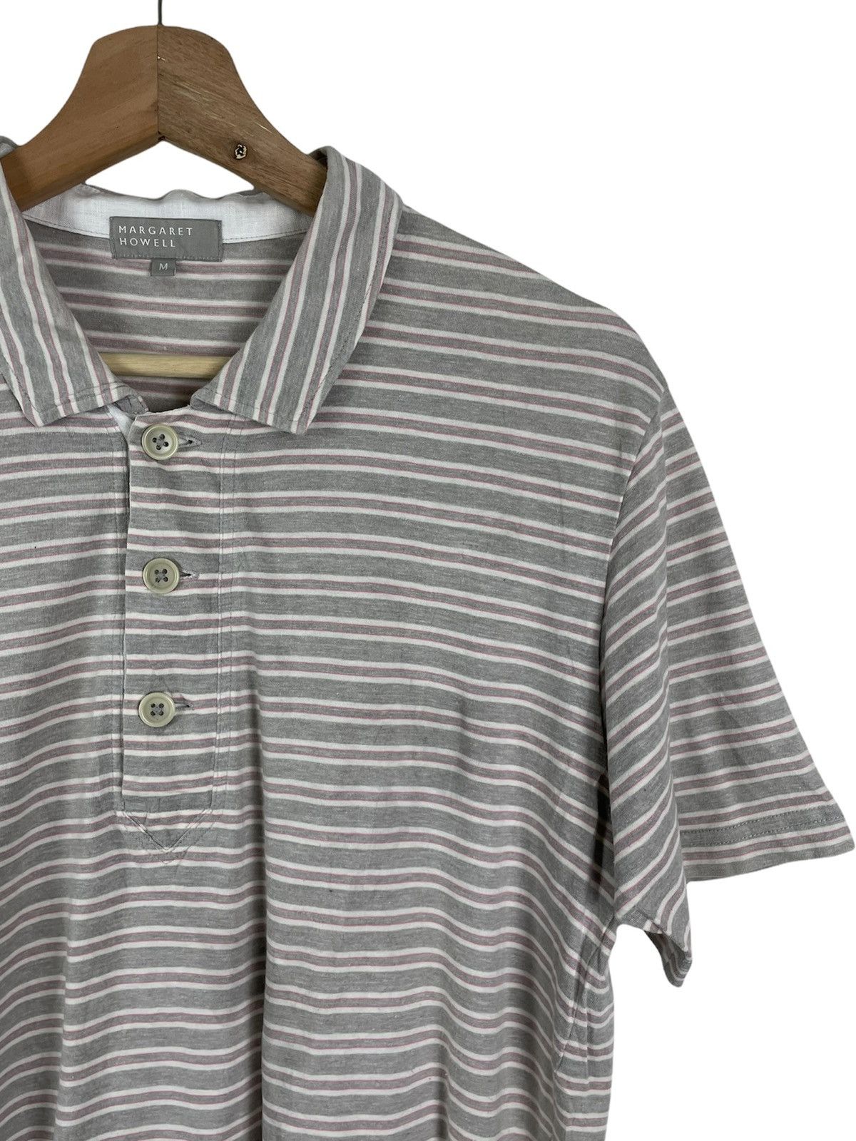 Margaret Howell Margaret Howell Japan Polo M | Striped Minimalist Cut Size US M / EU 48-50 / 2 - 9 Thumbnail