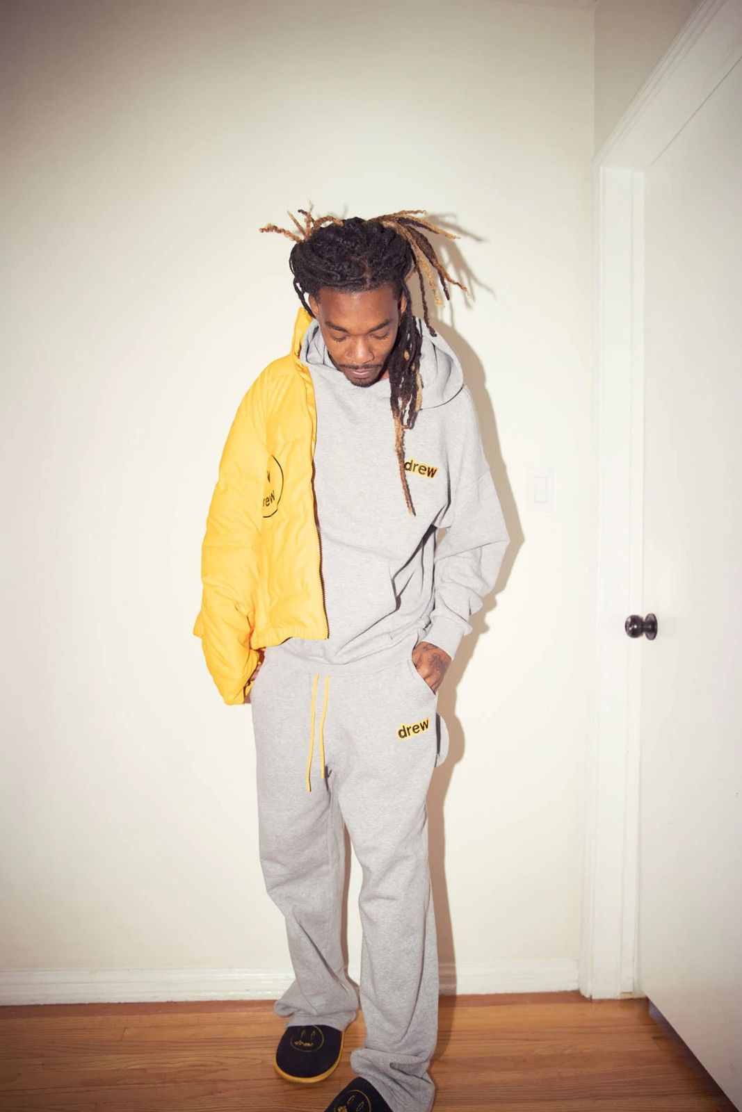 Drew house secret hoodie heather grey