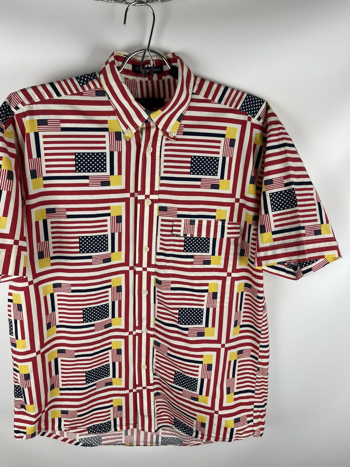 Gant Gant Heritage print American flag vintage 90s ss shirt Size US M / EU 48-50 / 2 - 6 Thumbnail