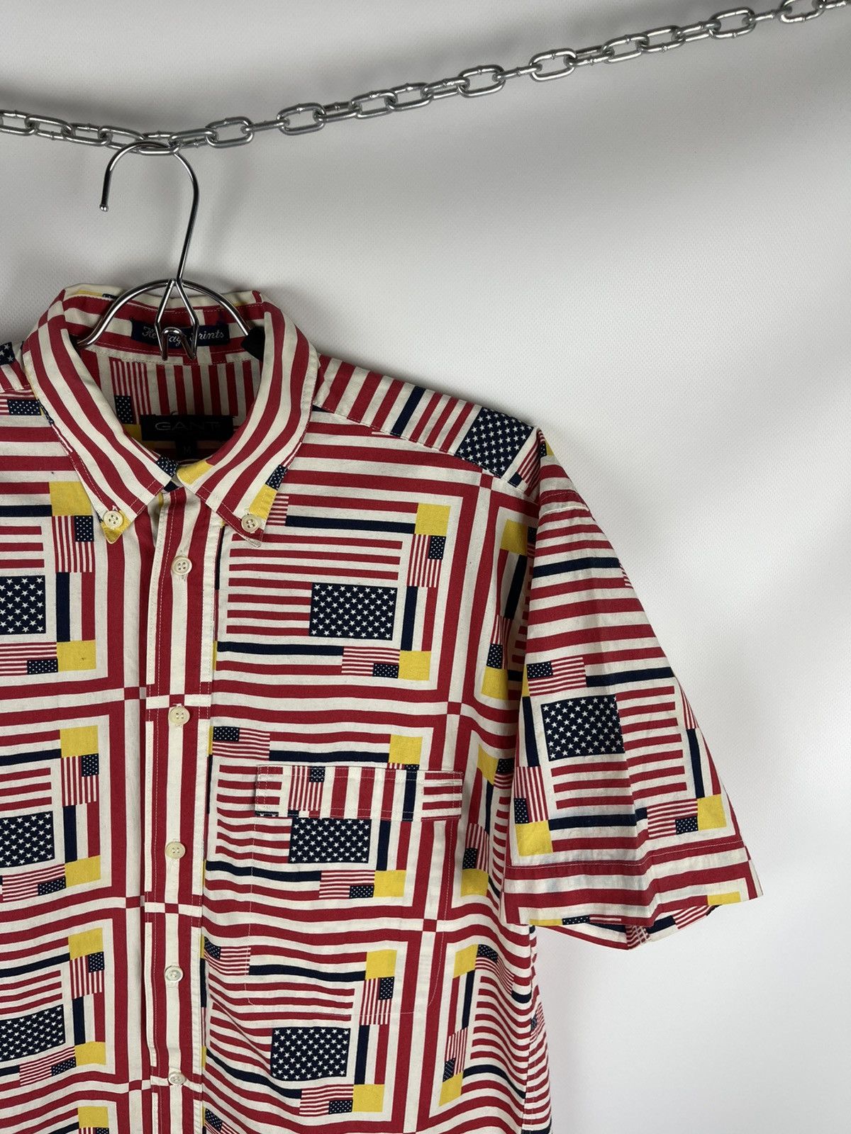 Gant Gant Heritage print American flag vintage 90s ss shirt Size US M / EU 48-50 / 2 - 4 Thumbnail