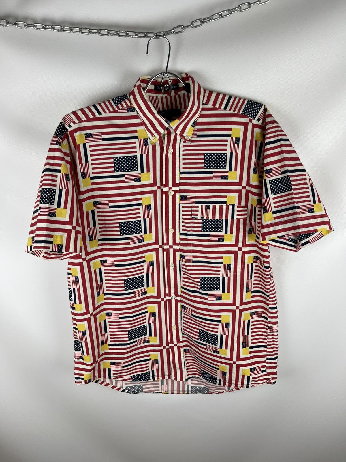 Gant Gant Heritage print American flag vintage 90s ss shirt Size US M / EU 48-50 / 2 - 1 Thumbnail