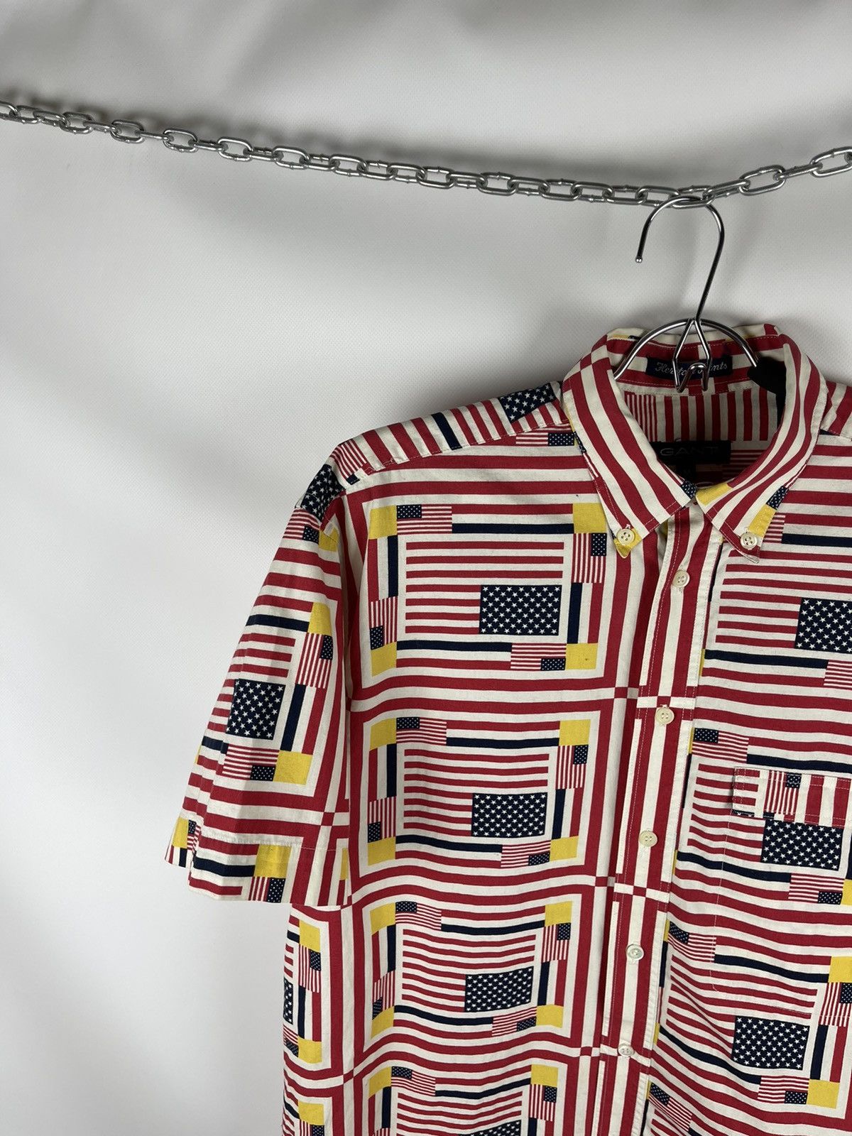 Gant Gant Heritage print American flag vintage 90s ss shirt Size US M / EU 48-50 / 2 - 3 Thumbnail