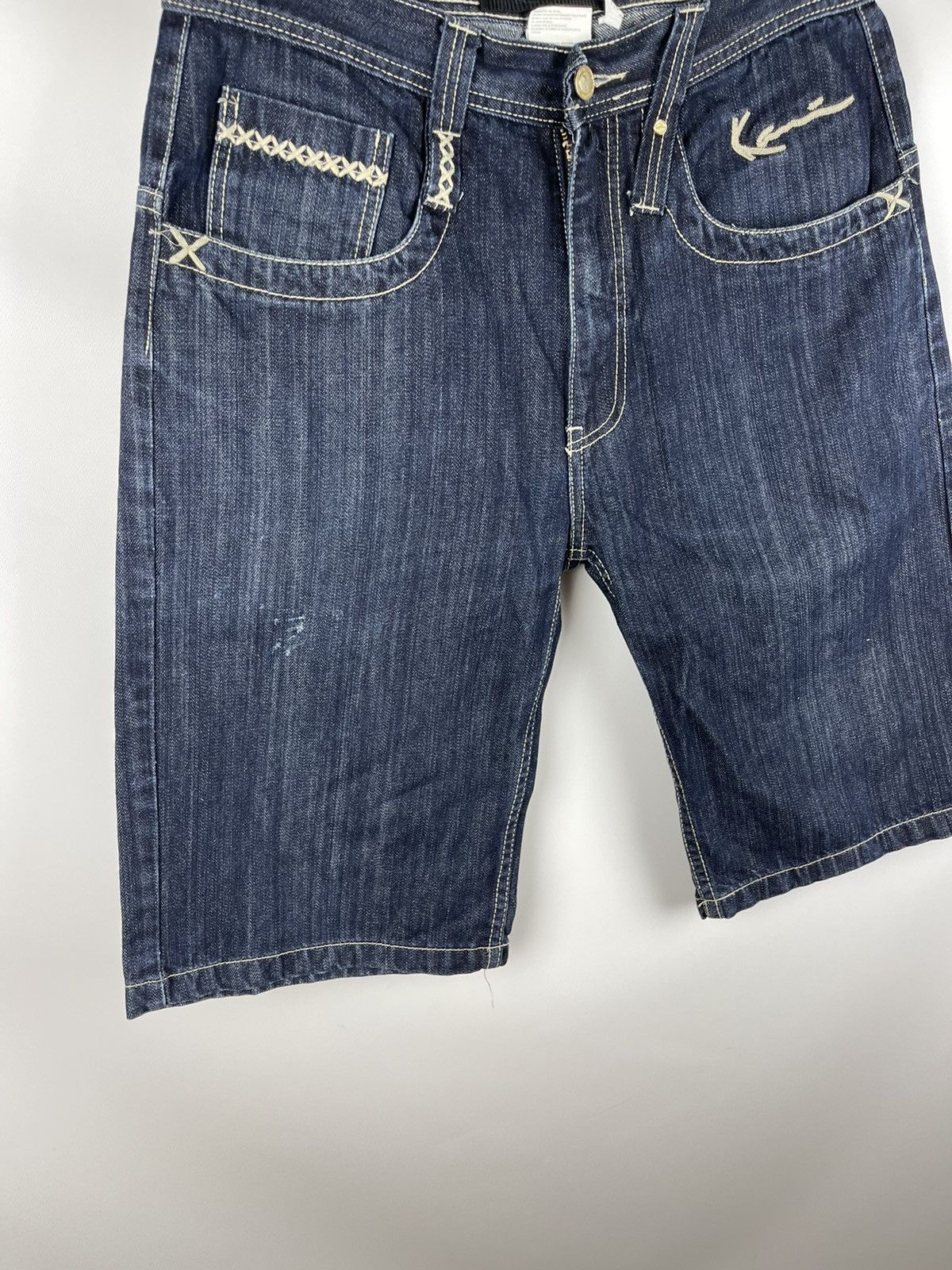 Karl Kani Karl Kani vintage big logo rap shorts denim jeans Size US 32 / EU 48 - 5 Thumbnail