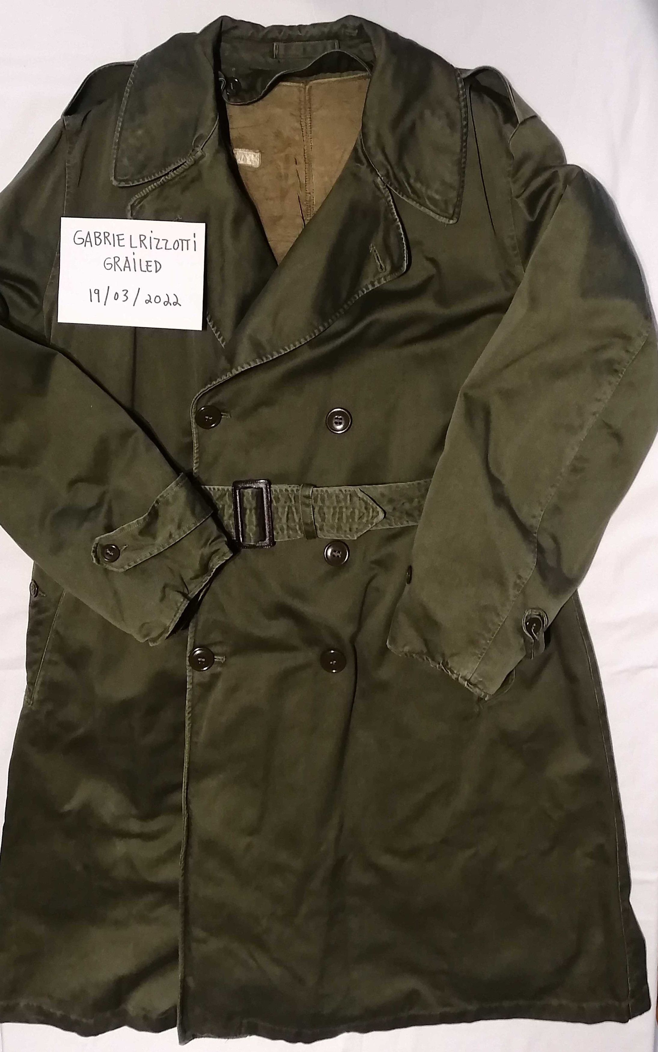 Vintage ARMY VINTAGE ORIGINAL MILITARY LONG COAT with Wool Lining Grailed