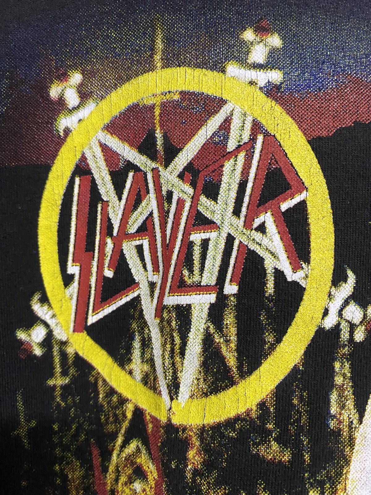 Band Tees × Slayer × Vintage Vintage 90s Slayer Band South Of Heaven Tee Size US XL / EU 56 / 4 - 3 Thumbnail