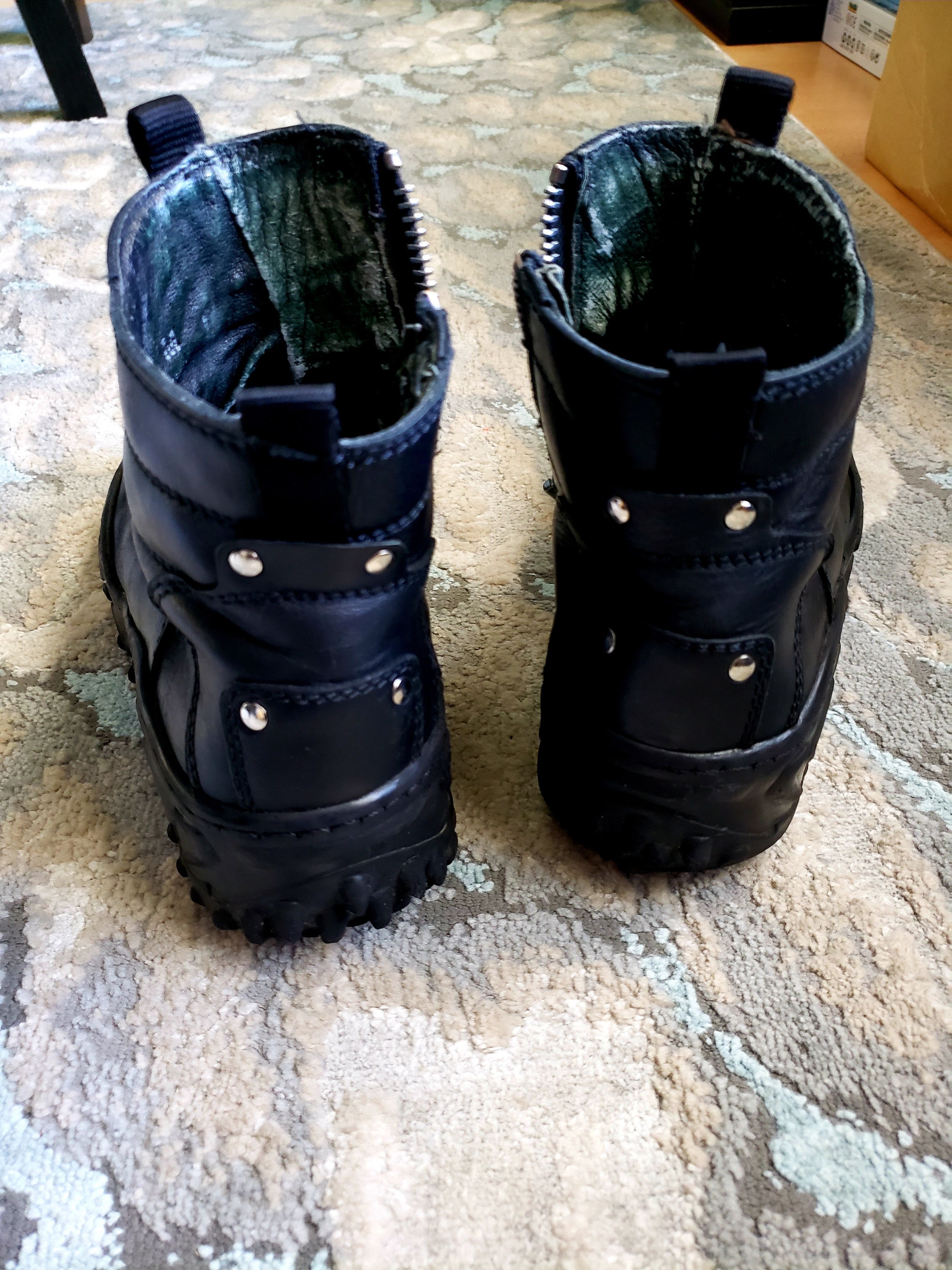 Bed Stu Black Leather Cyberpunk Boots Size US 9 / EU 42 - 4 Thumbnail