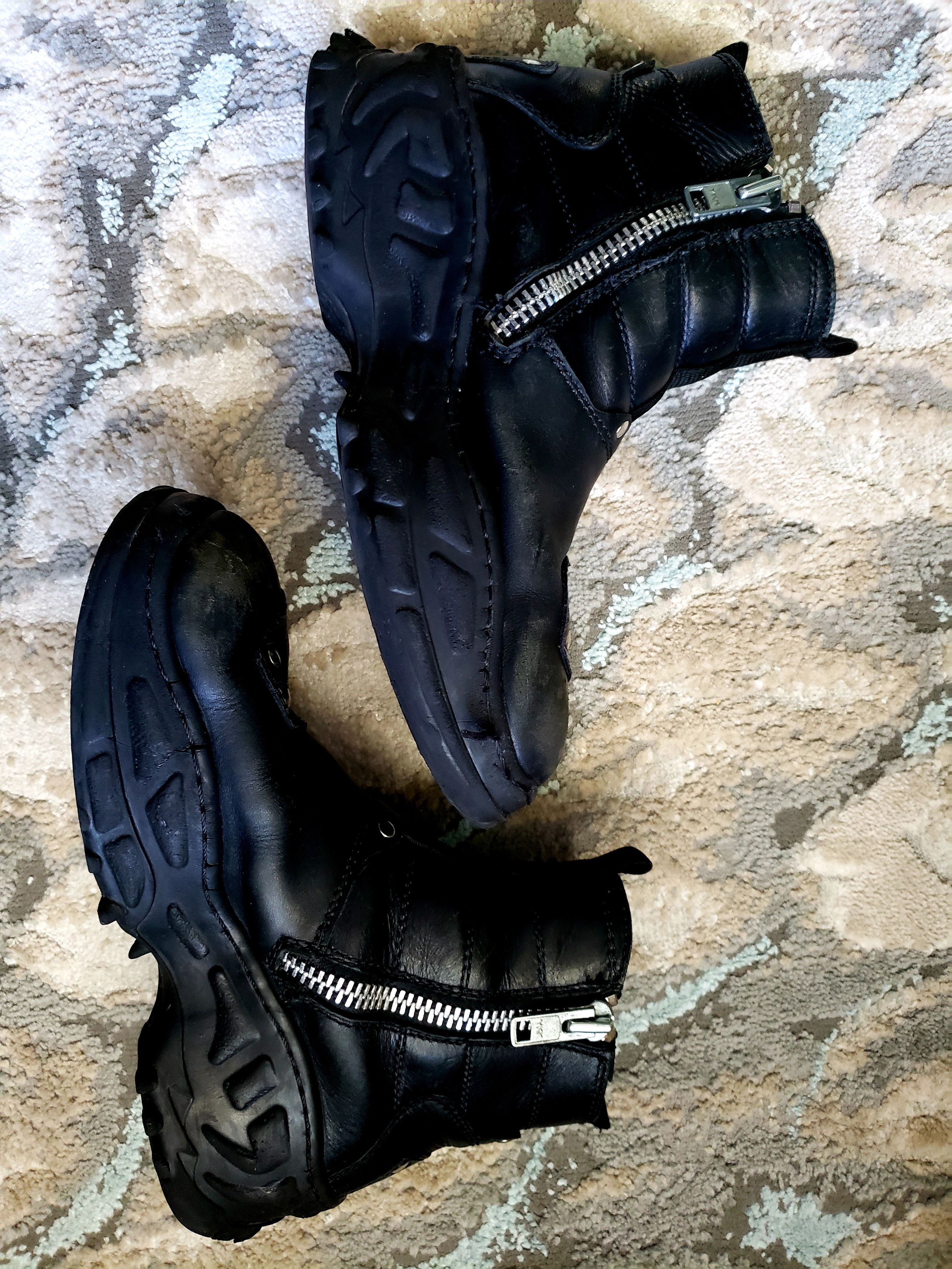 Bed Stu Black Leather Cyberpunk Boots Size US 9 / EU 42 - 2 Thumbnail