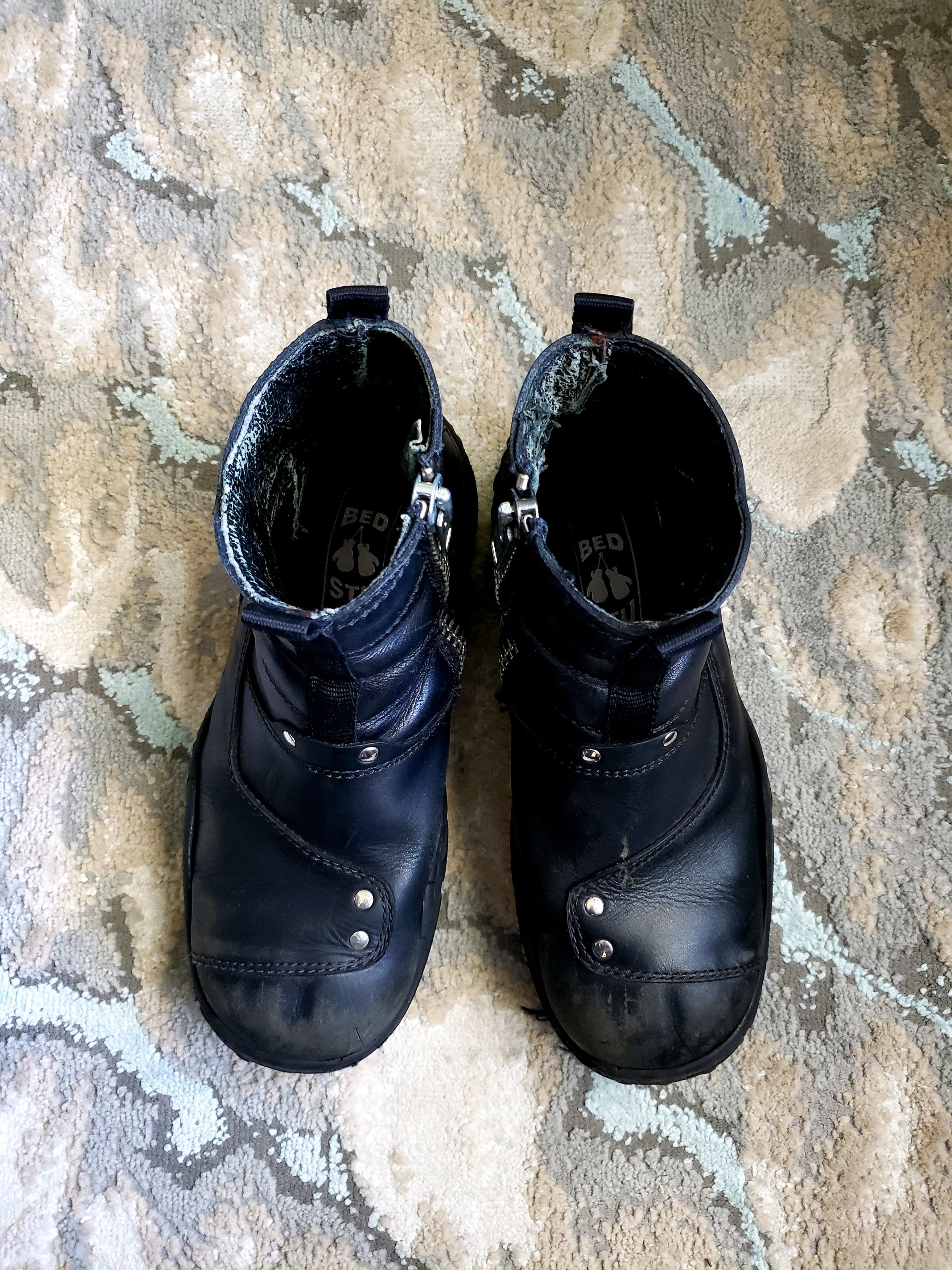 Bed Stu Black Leather Cyberpunk Boots Size US 9 / EU 42 - 9 Thumbnail