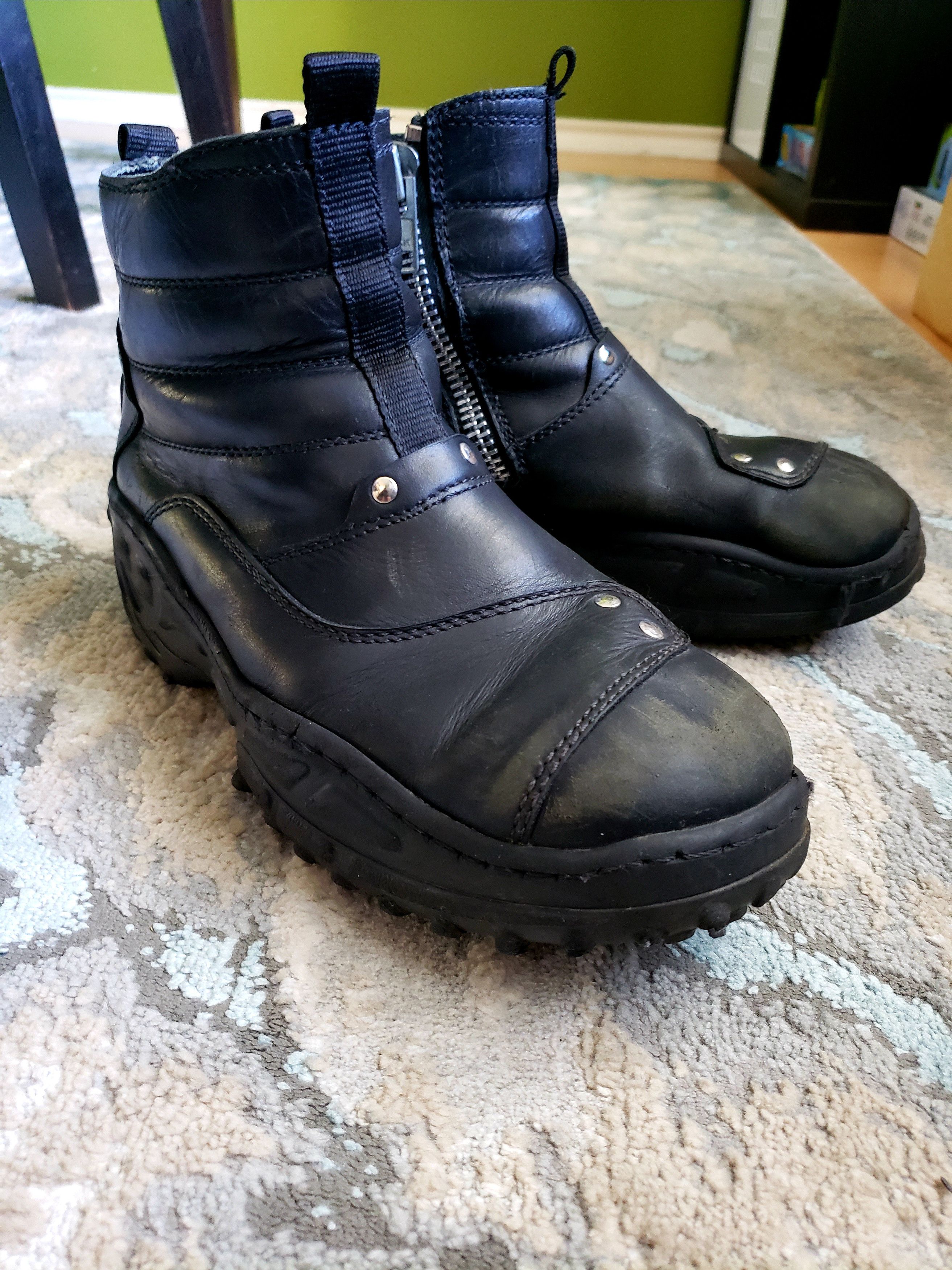 Bed Stu Black Leather Cyberpunk Boots Size US 9 / EU 42 - 6 Thumbnail