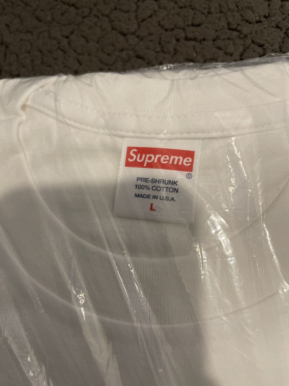 トップス Supreme x Yohji Yamamoto L/S Tee \"White\" L Los Angeles Fire Relief Box Logo Tee Los Angeles Fire