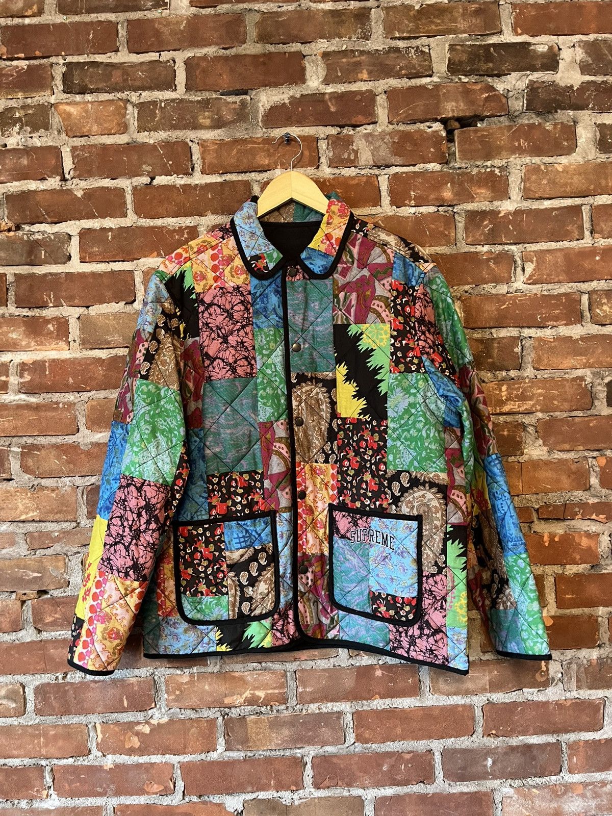 Supreme Supreme Reversible Patchwork Quilted Jacket Grailed