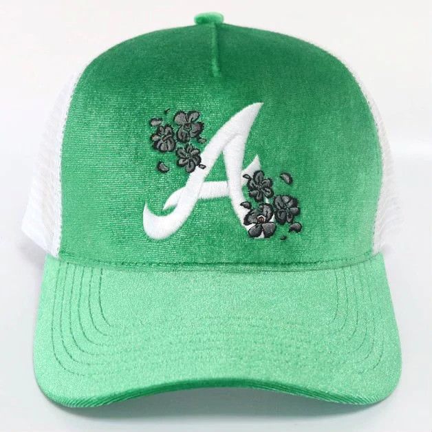 New Era × Vintage Slime green Atl Velvet Cap Size ONE SIZE - 1 Thumbnail
