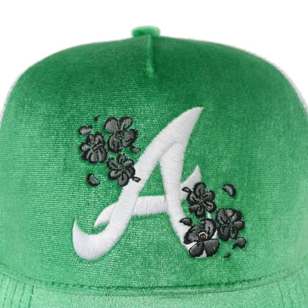 New Era × Vintage Slime green Atl Velvet Cap Size ONE SIZE - 2 Thumbnail