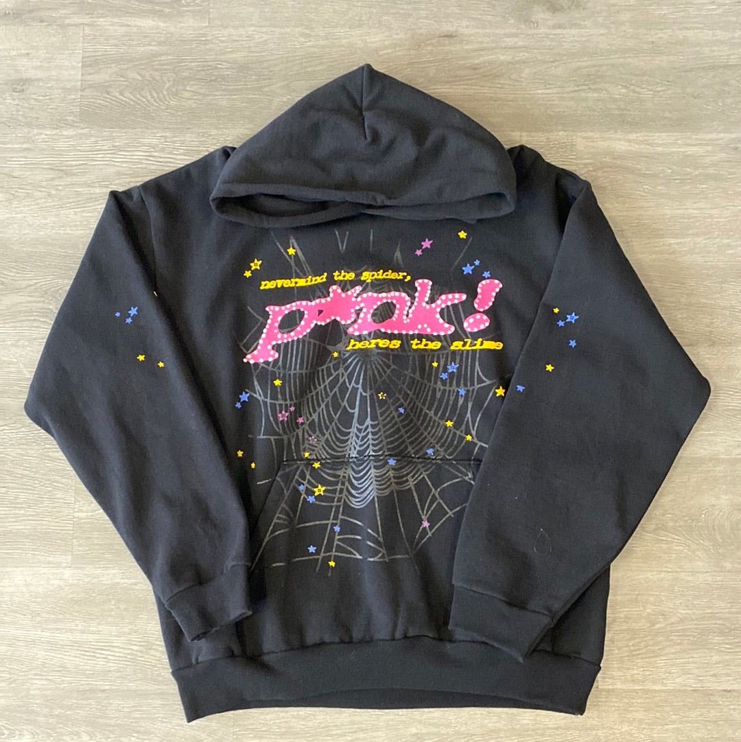 Spider Worldwide Spider world wide black pink hoodie size XL new | Grailed