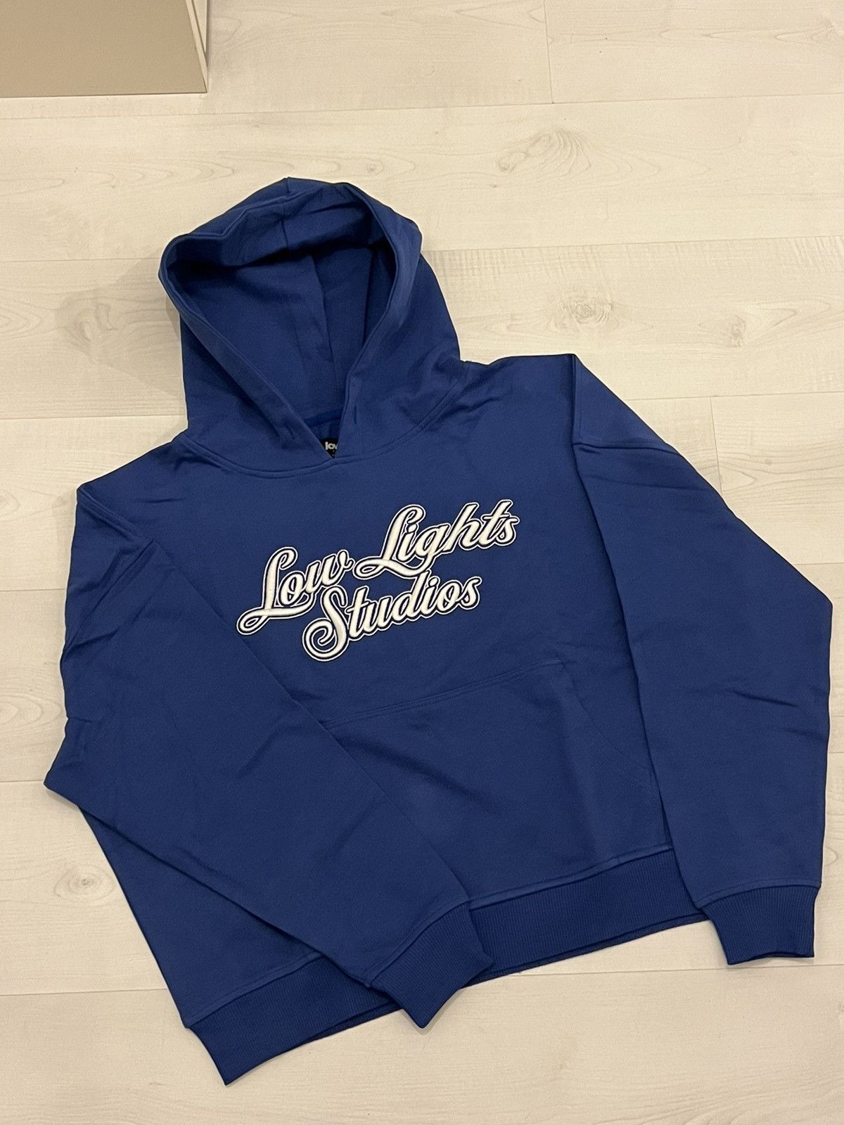 LOW LIGHTS STUDIOS® THERMAL HOODIE UNISEX - Sweatshirt - blue/royal blue 