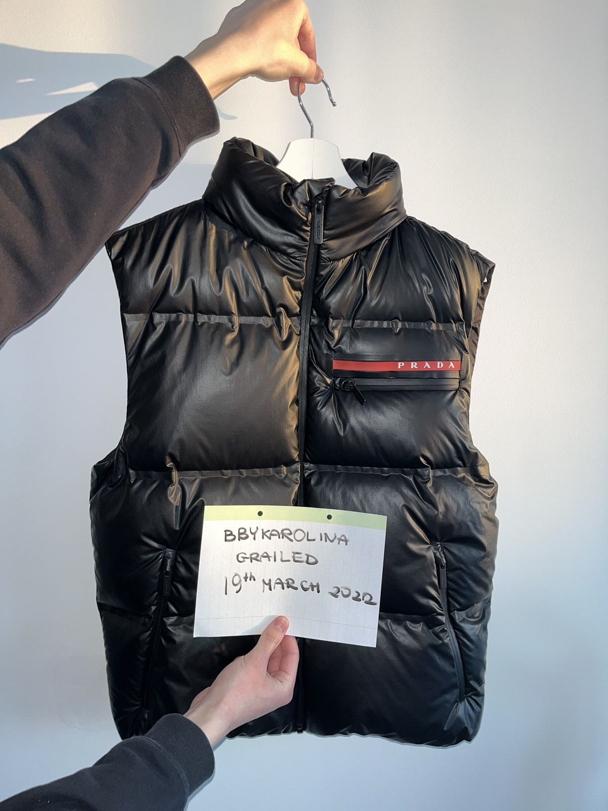 special! PRADA 2018FW nylon down vest-