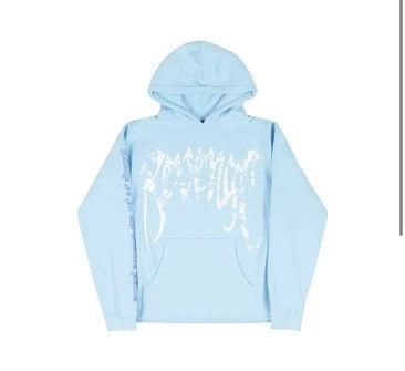 REVENGE X JUICE WRLD 999 COLLAGE HOODIE BABY BLUE