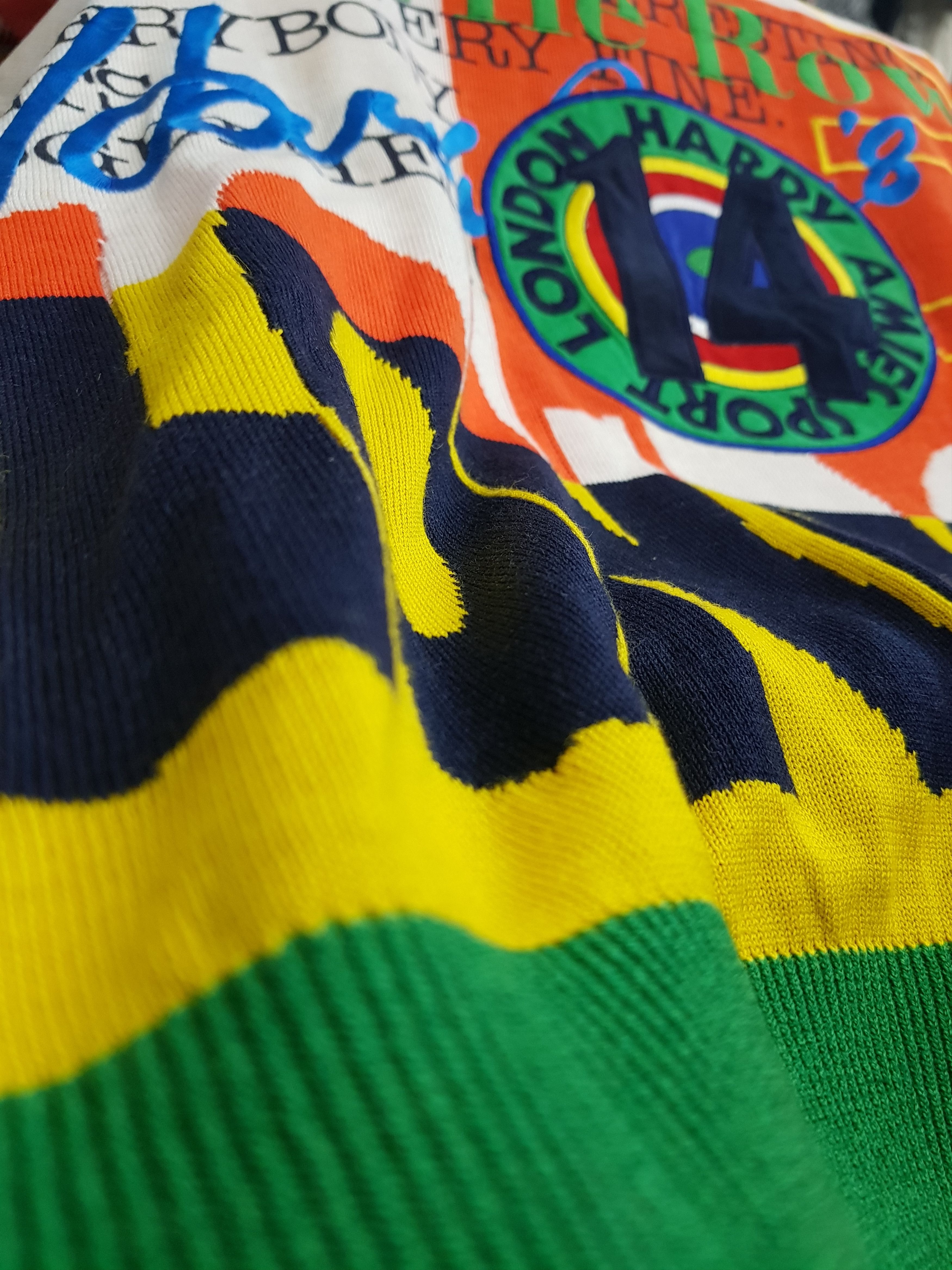 Hardy Amies × Hysteric Glamour × Vintage 90's Vintage Hardy Amies Sport Tops Knitwear Shirt Design Size US M / EU 48-50 / 2 - 6 Thumbnail
