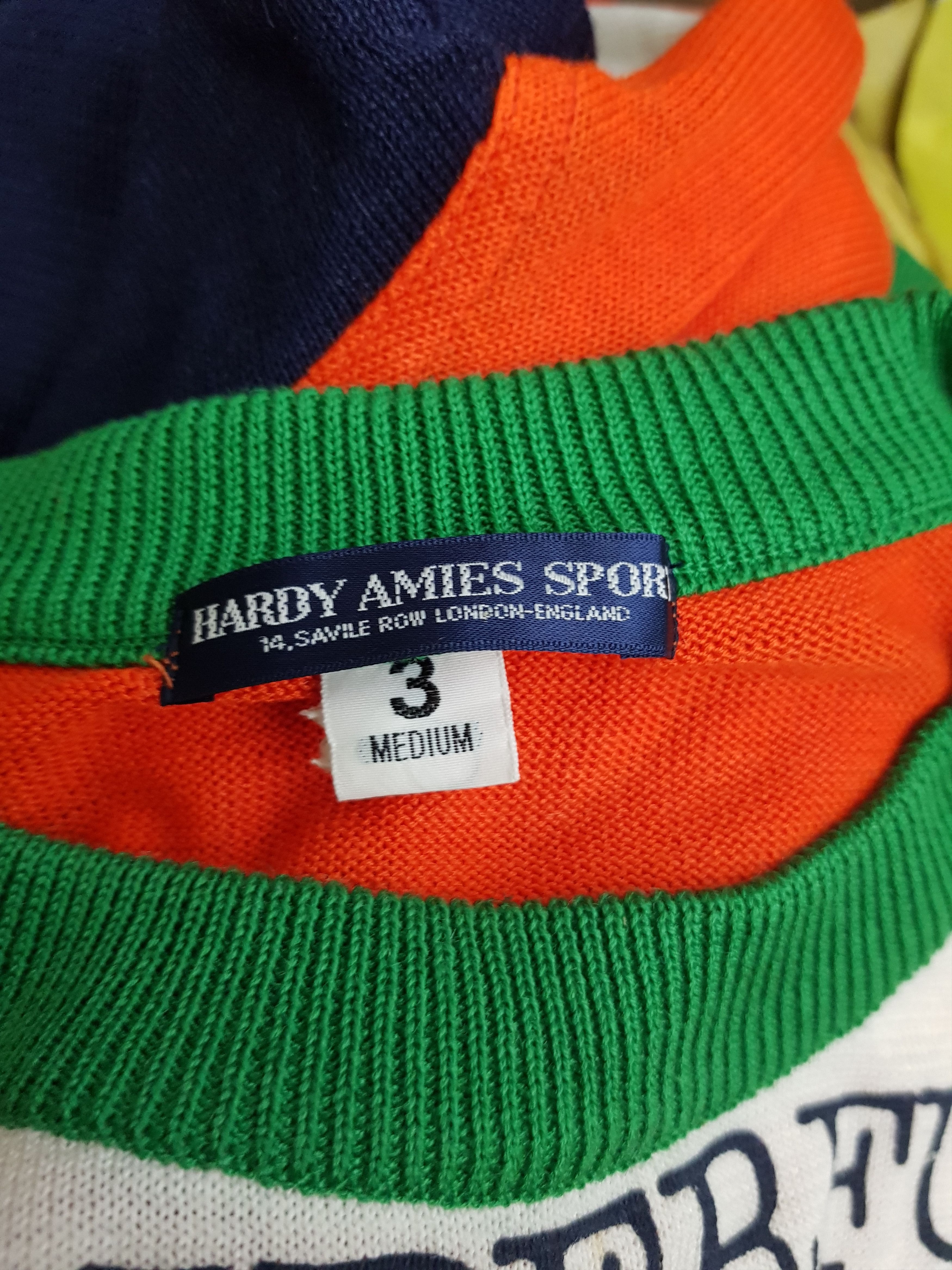 Hardy Amies × Hysteric Glamour × Vintage 90's Vintage Hardy Amies Sport Tops Knitwear Shirt Design Size US M / EU 48-50 / 2 - 5 Thumbnail