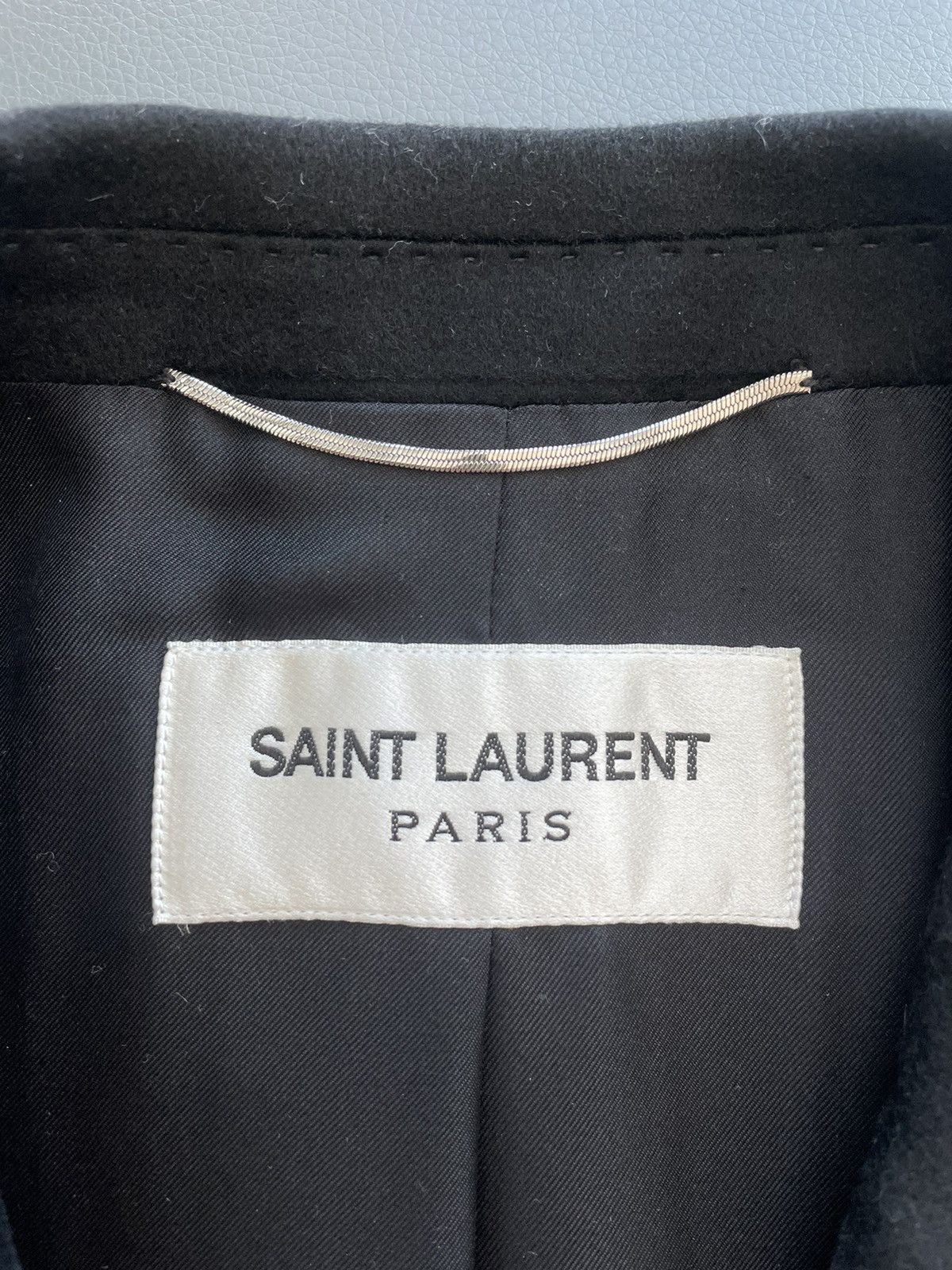 Hedi Slimane × Saint Laurent Paris × Yves Saint Laurent $4,300 Saint Laurent Super Runway Cashmere Wool Coat Size US L / EU 52-54 / 3 - 5 Thumbnail