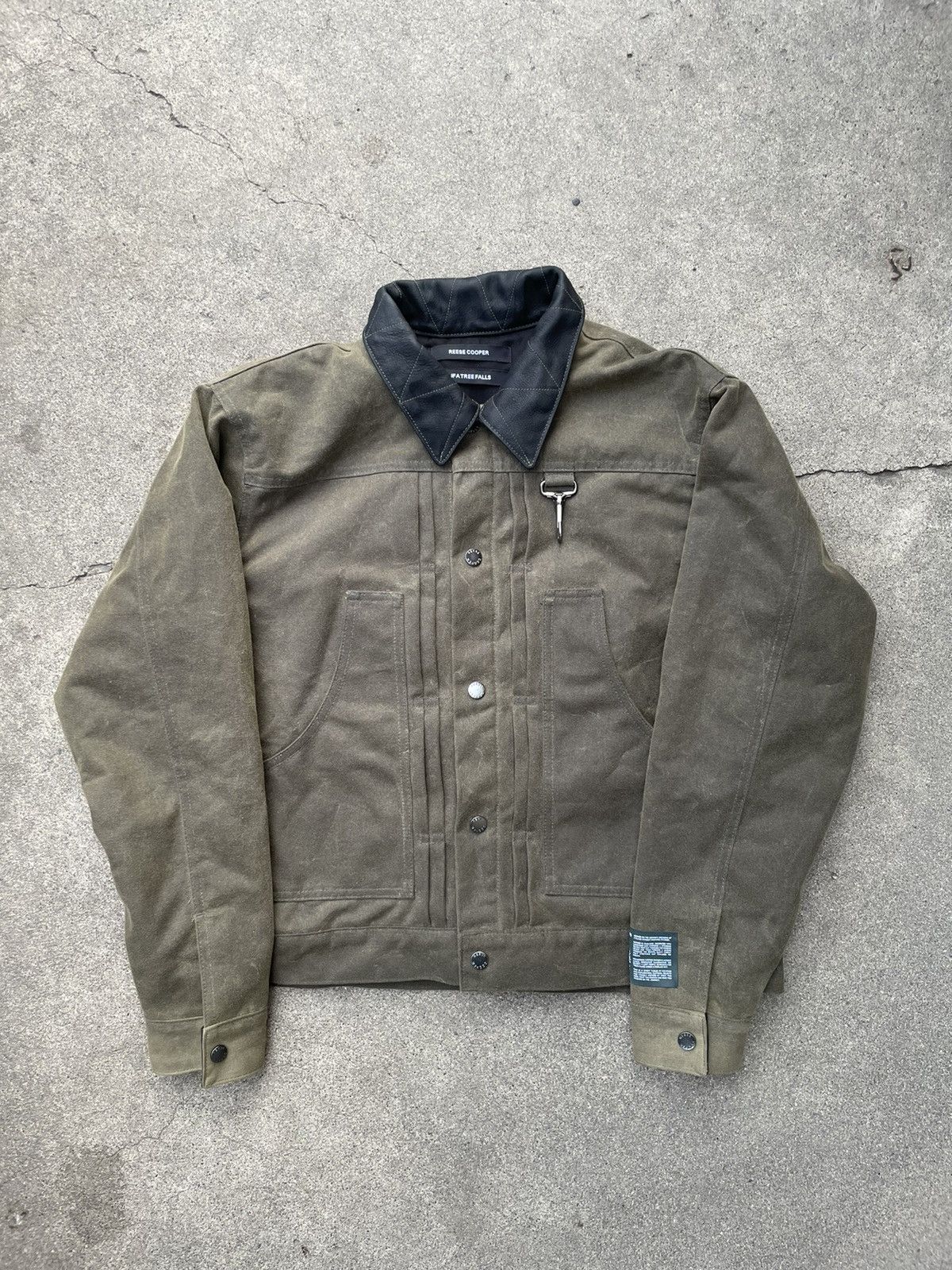 Reese Cooper Waxed cotton trucker jacket | Grailed