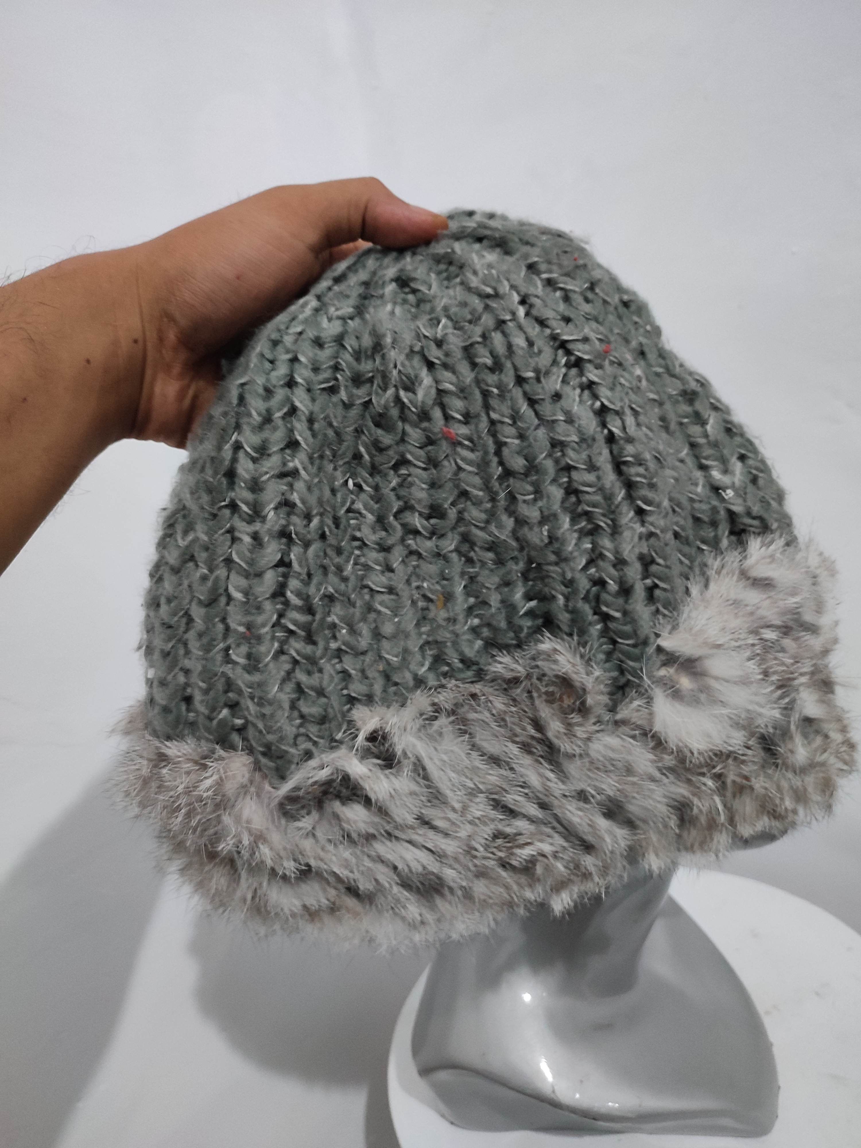 Japanese Brand 🔥Unknown Japanese Beanie Mix Fur Design Hats Size ONE SIZE - 6 Thumbnail