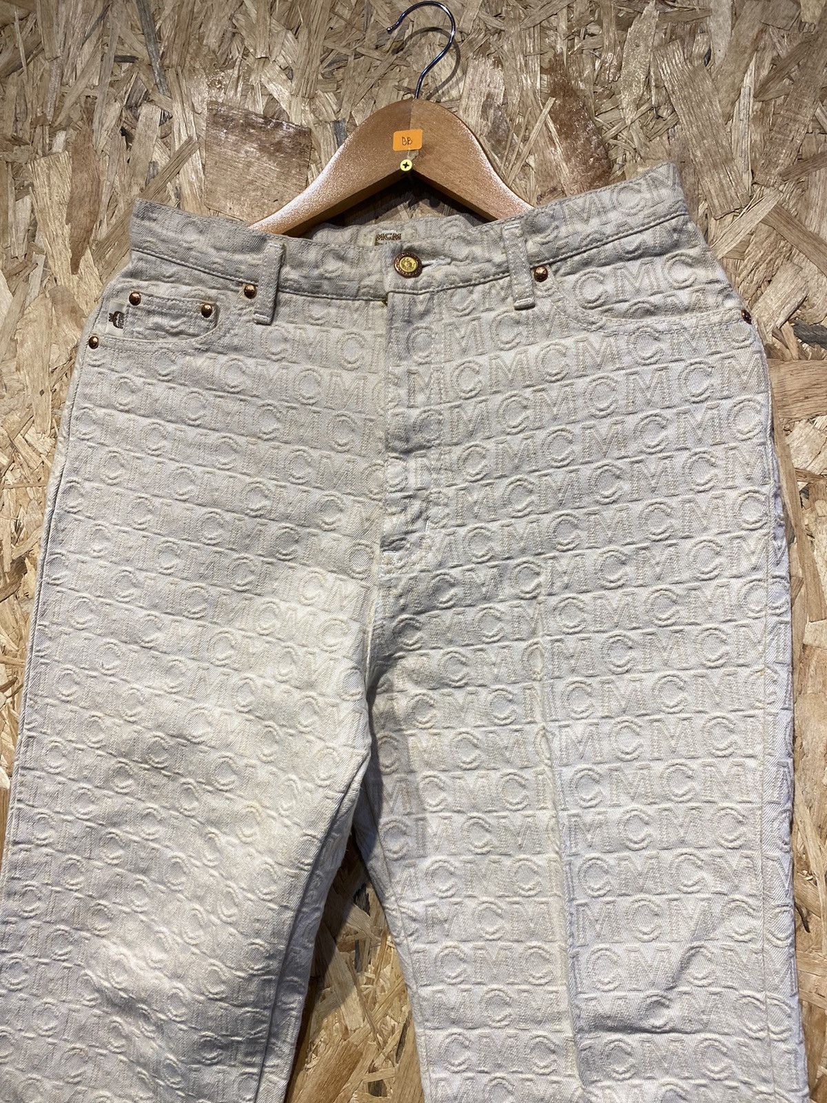 VINTAGE‼️MCM Legere Monogram Fullprint Jeans Pants