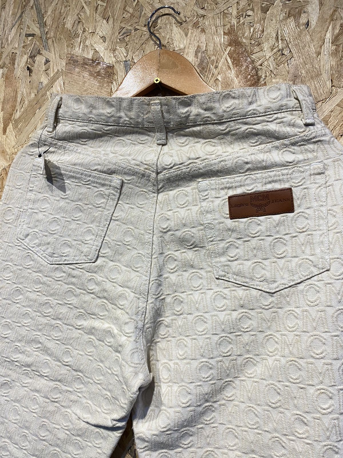 VINTAGE‼️MCM Legere Monogram Fullprint Jeans Pants