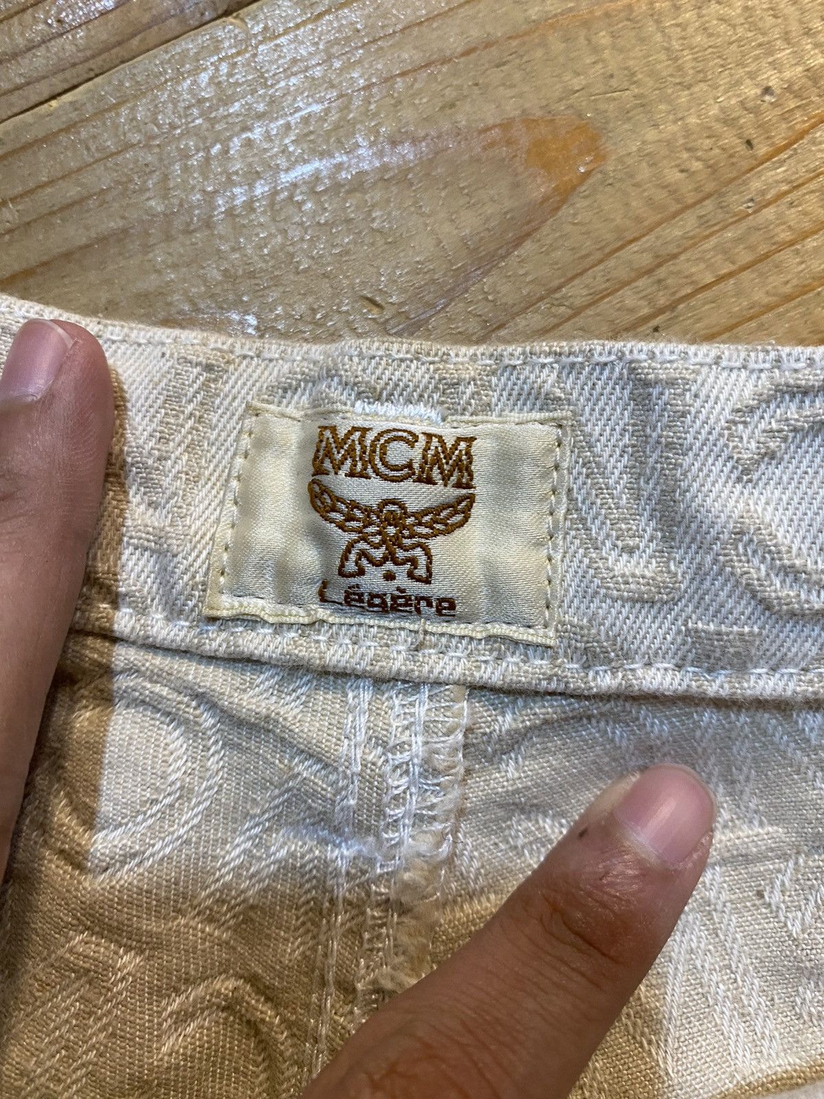 VINTAGE‼️MCM Legere Monogram Fullprint Jeans Pants