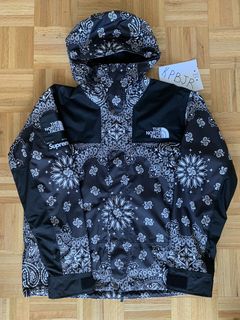 Blue bandana hotsell north face jacket