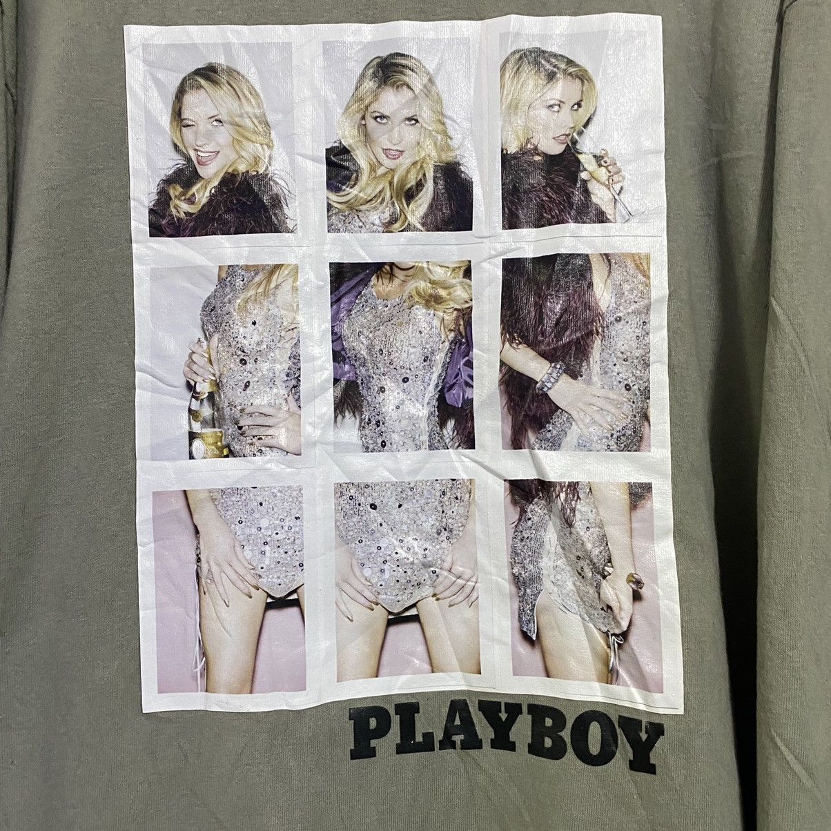 Playboy Playboy Naked Photo Shirt Longsleeve Size US XL / EU 56 / 4 - 6 Thumbnail