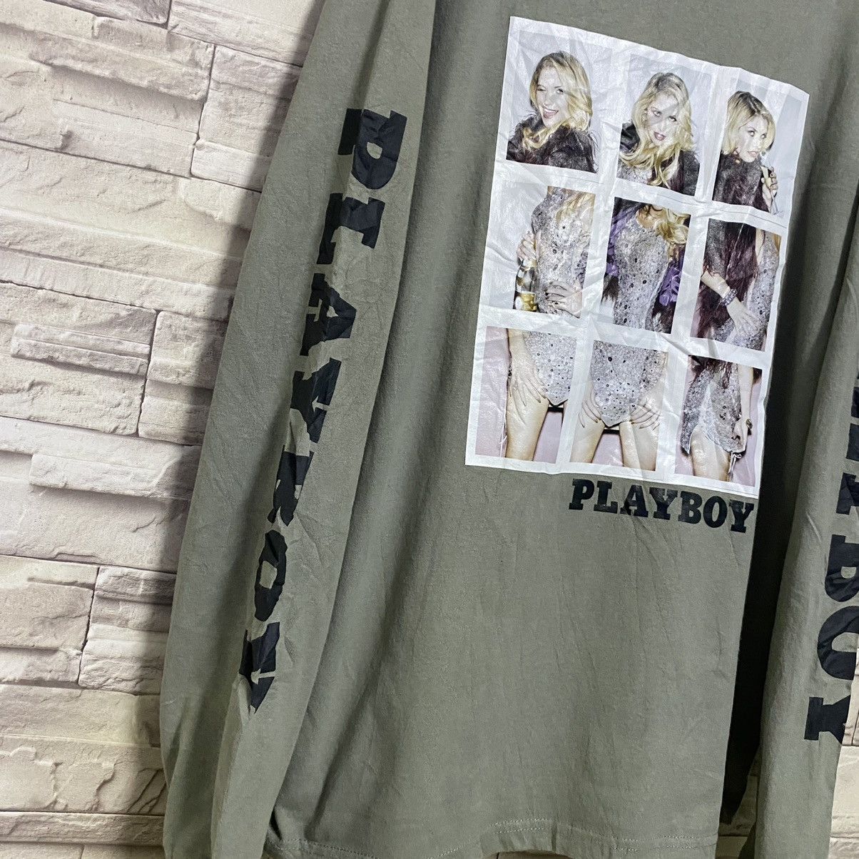 Playboy Playboy Naked Photo Shirt Longsleeve Size US XL / EU 56 / 4 - 4 Thumbnail