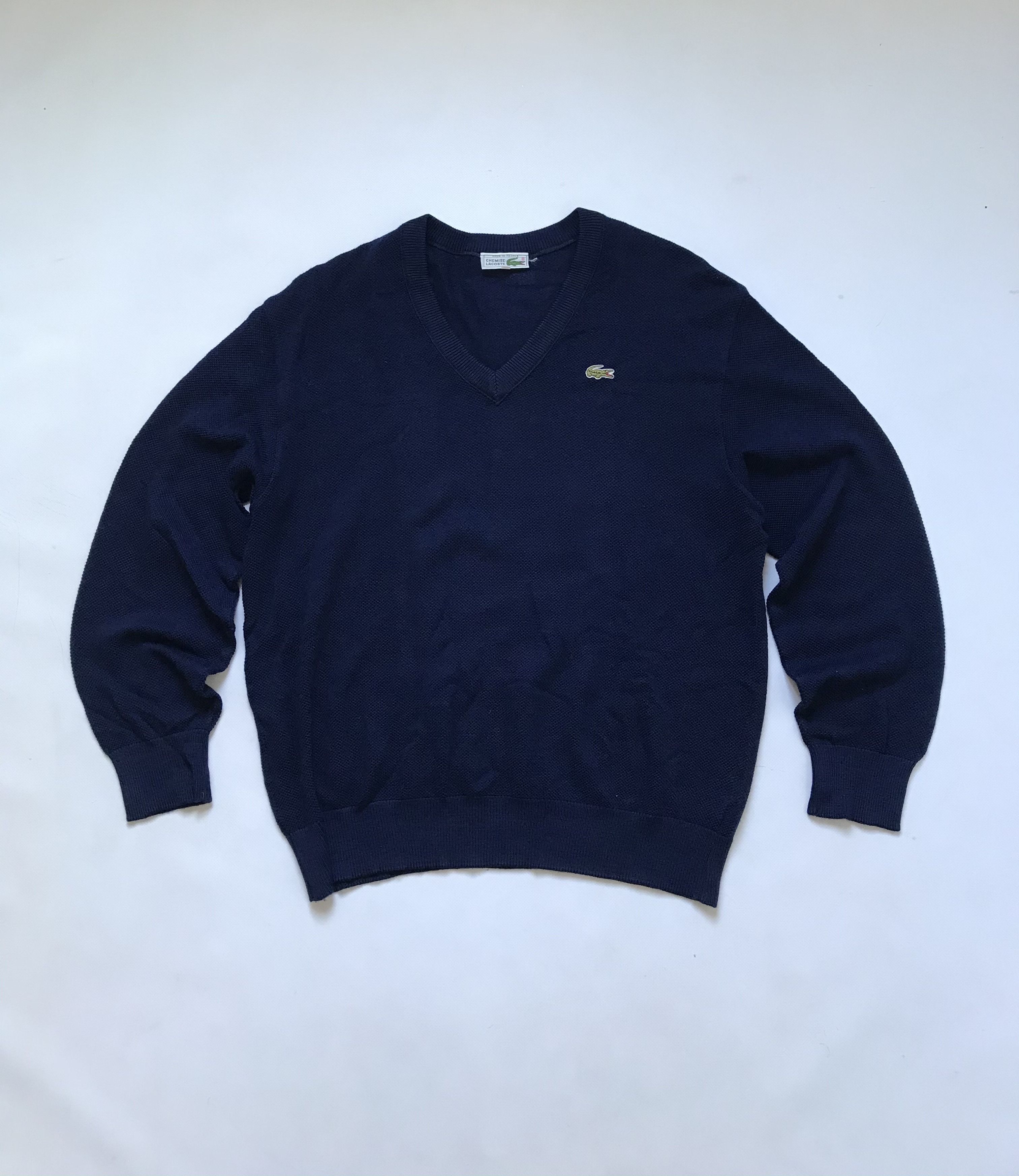 Lacoste Lacoste Vintage France V neck Jumper Sweater Wool Size US L / EU 52-54 / 3 - 2 Thumbnail