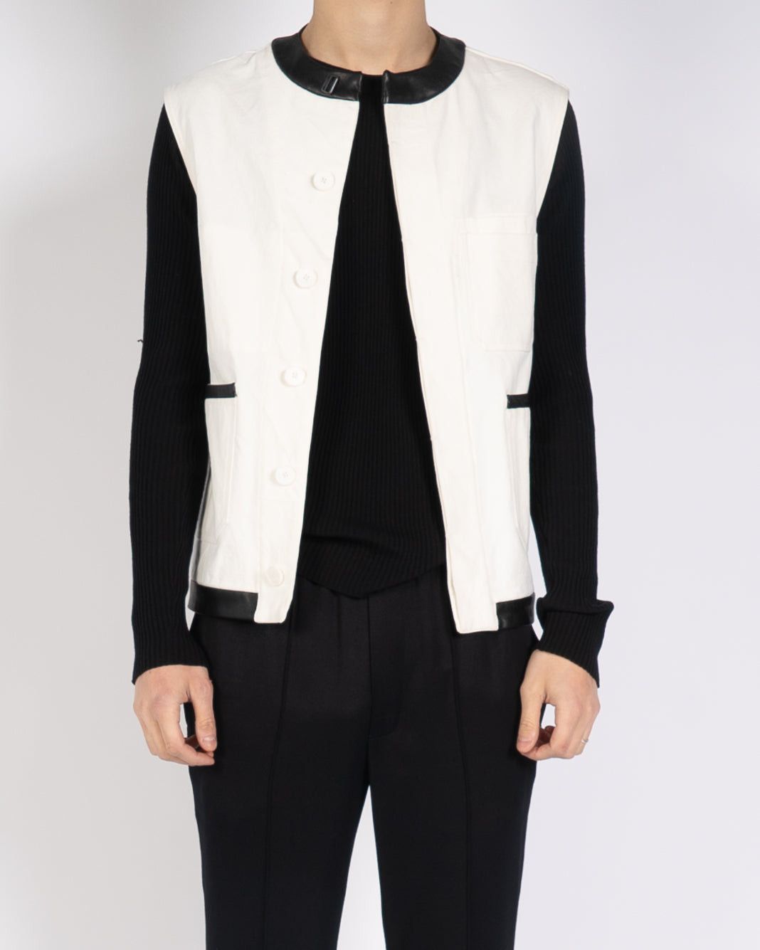 Haider Ackermann SS20 White Cotton Waist-Coat Size 36S - 1 Thumbnail