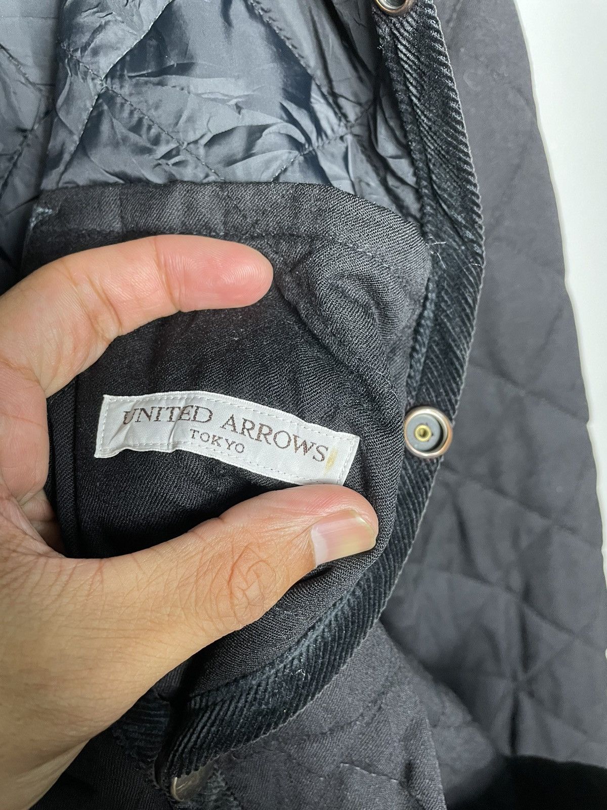 United Arrows Quilted Buttons Jacket Japanese Style