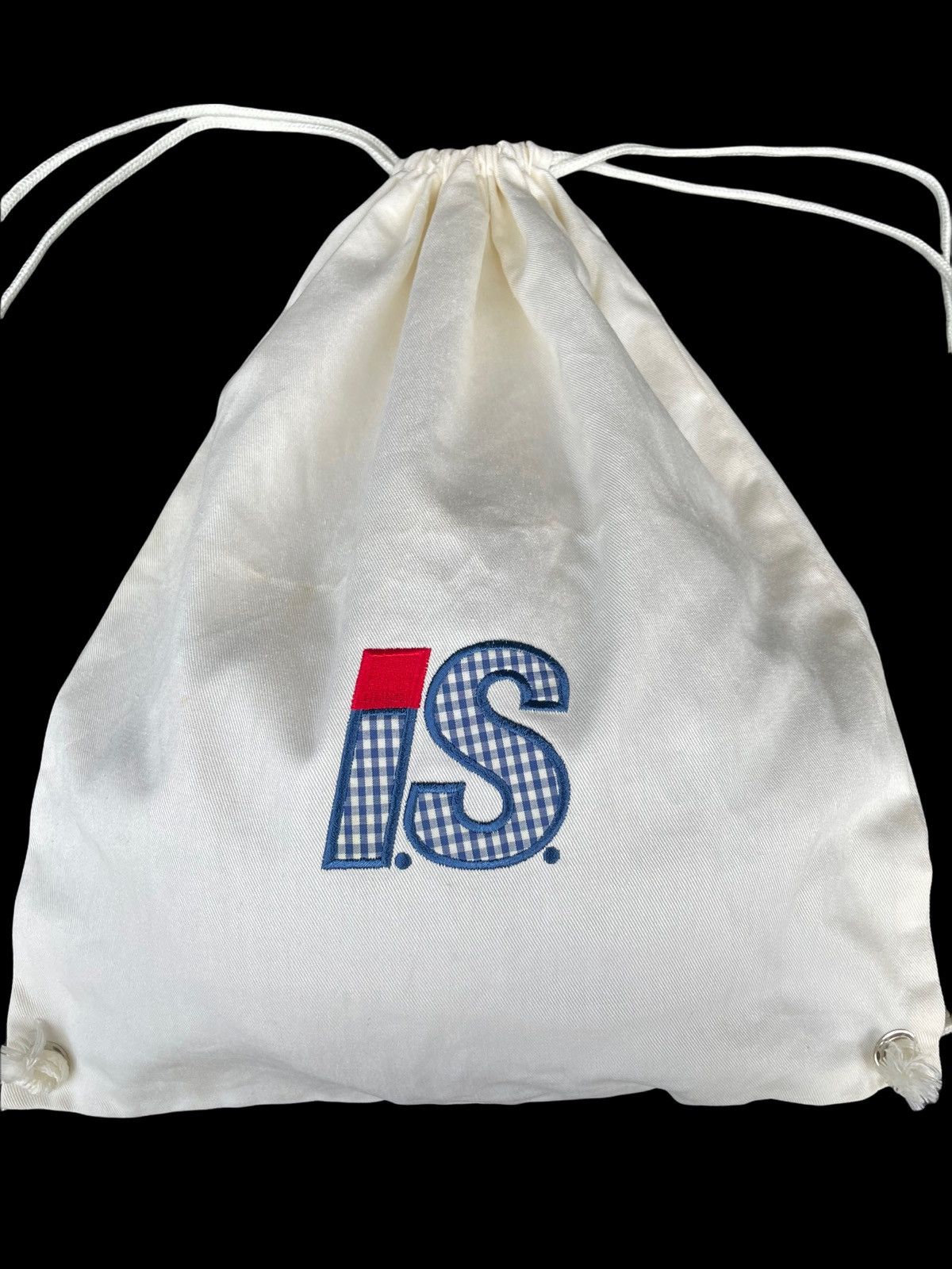 Issey Miyake × Japanese Brand × Tsumori Chisato ISSEY MIYAKE I.S. Logo Embroidered Canvas Drawstring Bag Size ONE SIZE - 2 Thumbnail