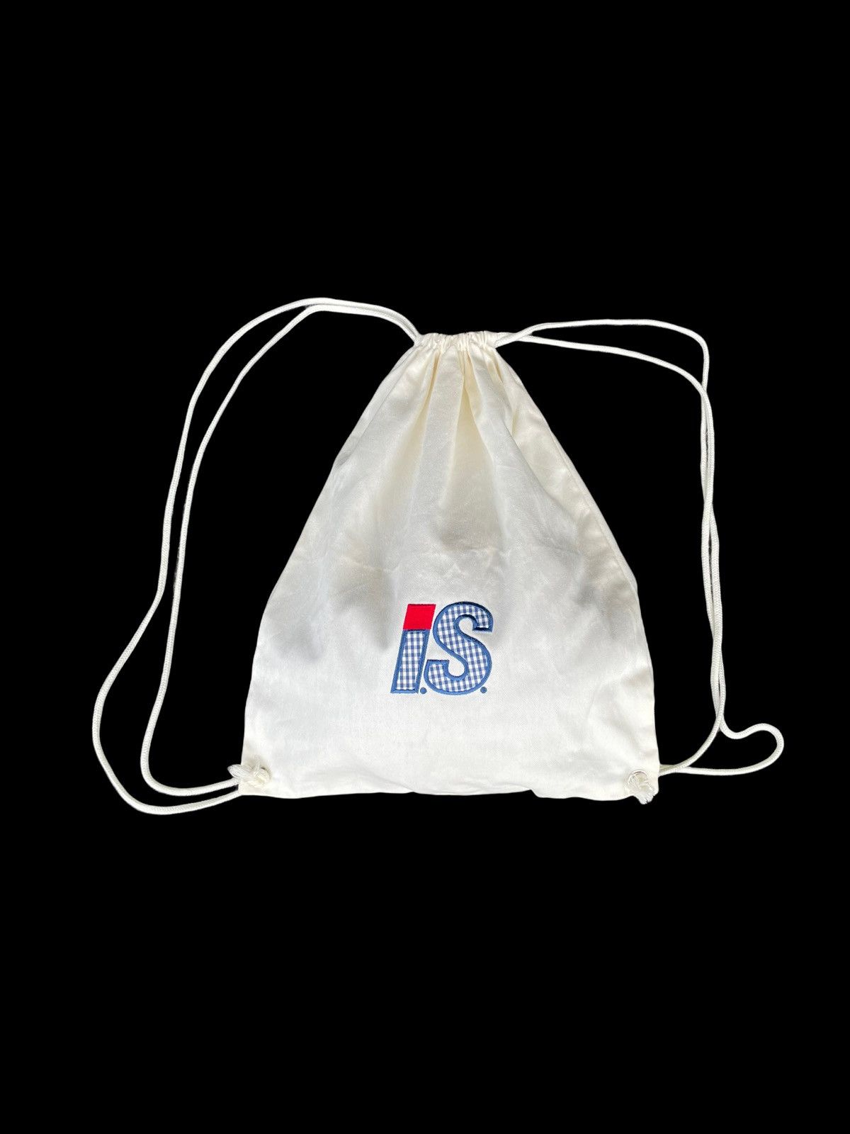 Issey Miyake × Japanese Brand × Tsumori Chisato ISSEY MIYAKE I.S. Logo Embroidered Canvas Drawstring Bag Size ONE SIZE - 1 Thumbnail