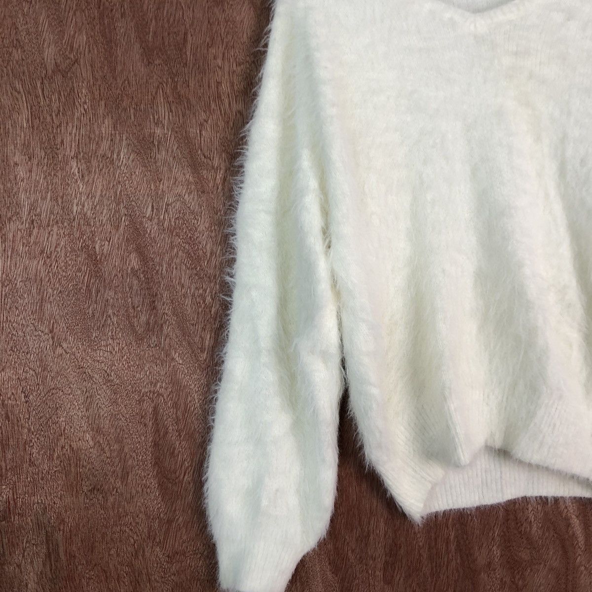Homespun Knitwear × Japanese Brand Anap Mumpe White Mohair Shag Shaggy Knitwear #c349 Size M / US 6-8 / IT 42-44 - 7 Thumbnail